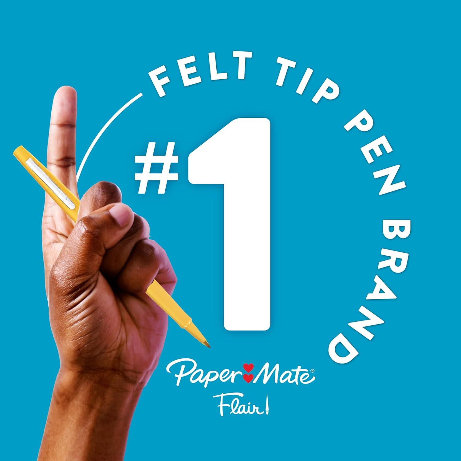 Bolígrafos de Punta de Fieltro Paper Mate Flair 24 Colores