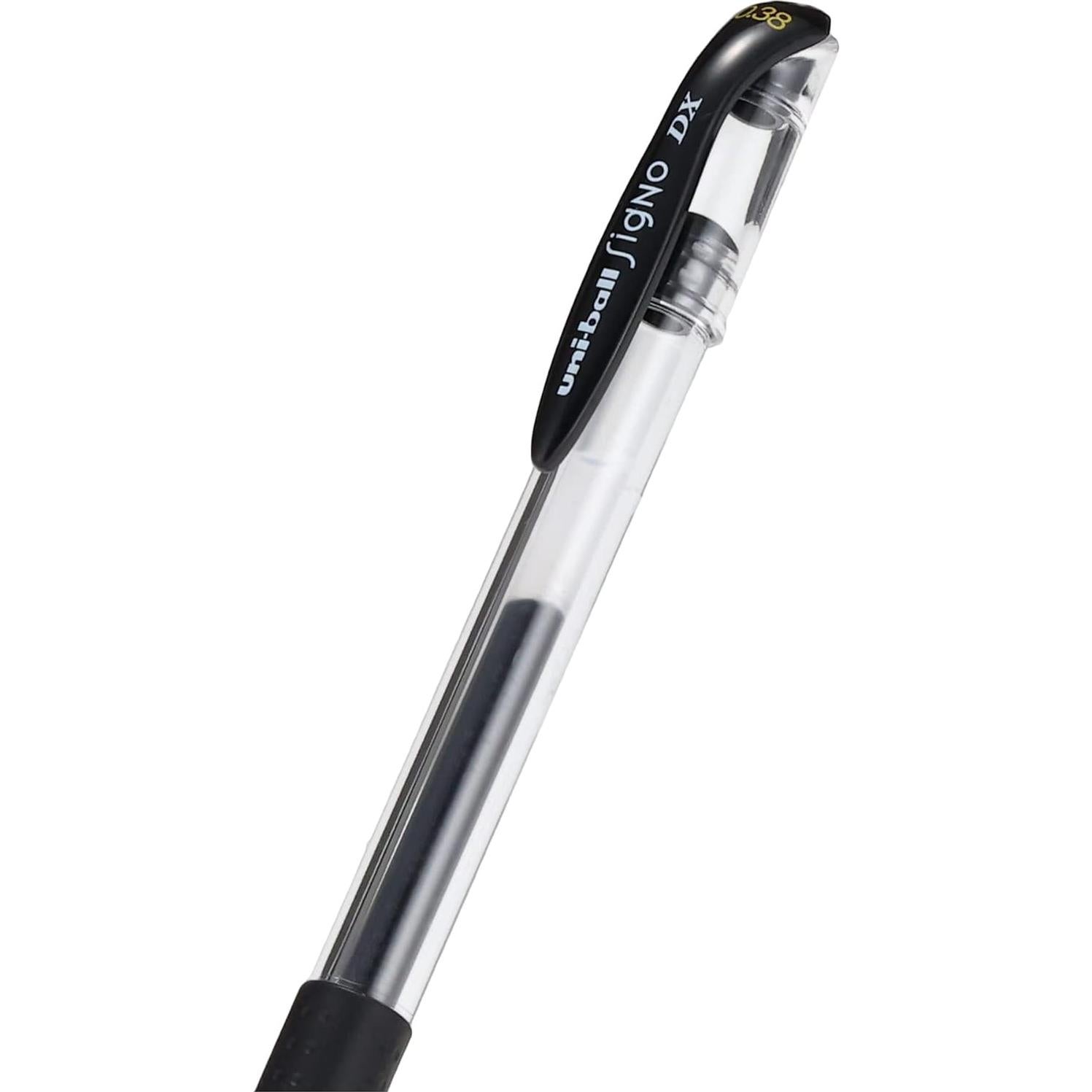 Bolígrafo de Gel Uni-ball Signo UM-151 - 0.38 mm - 10 Pcs Negro