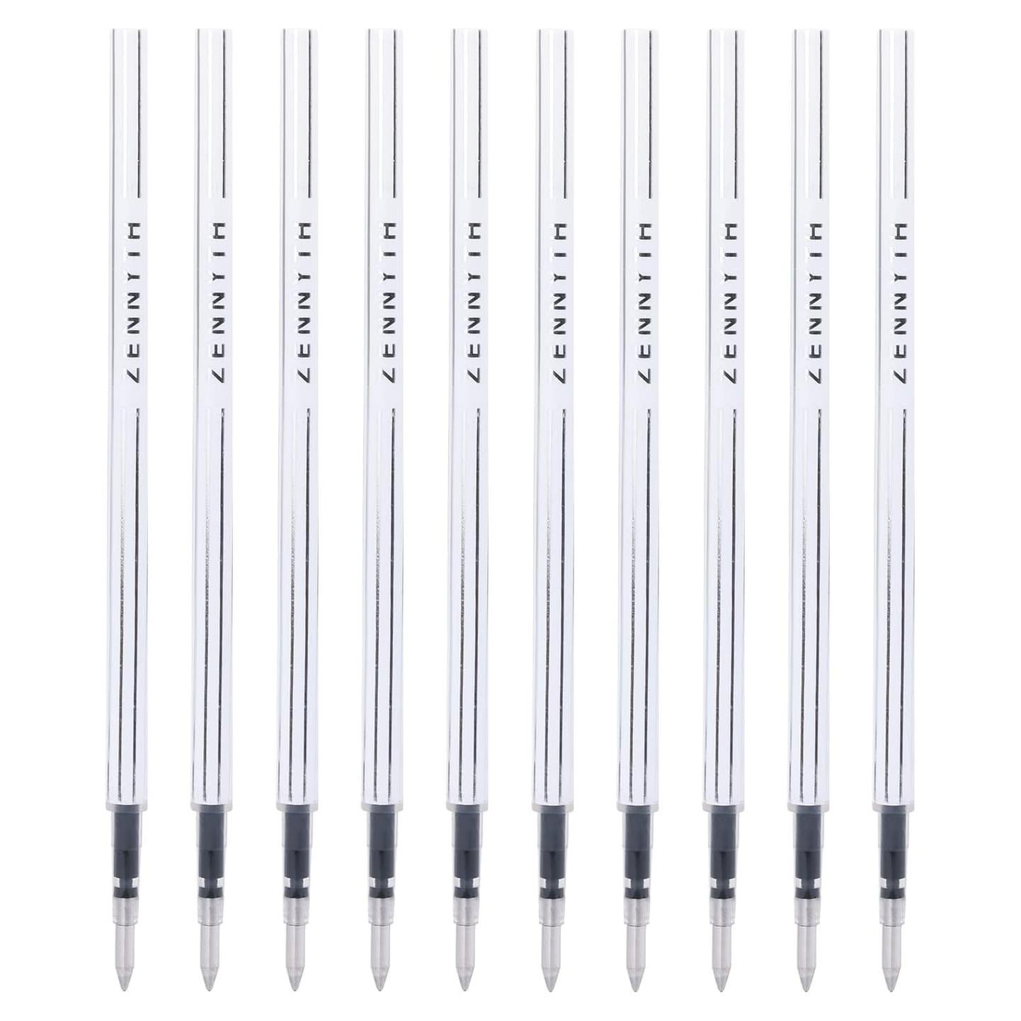 10 Recargas de Tinta de Gel FIOVER 0.5mm Tinta Negra
