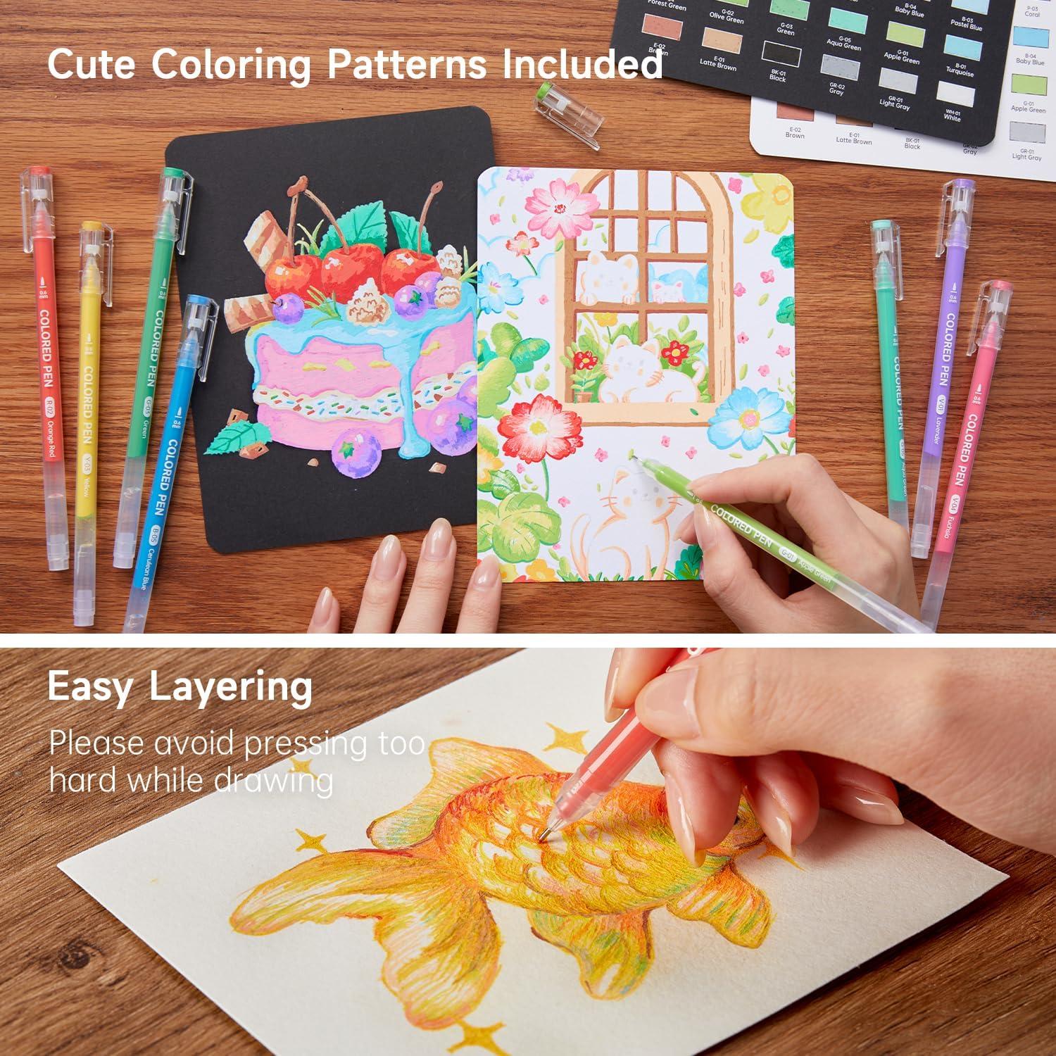 Set de 30 Bolígrafos de Gel Shuttle Art 0.6mm Multicolor