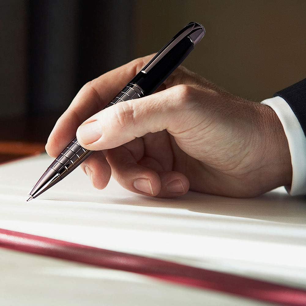 Bolígrafos Obacle Retráctiles Negros 1.0mm 2 Paquete con 4 Recargas