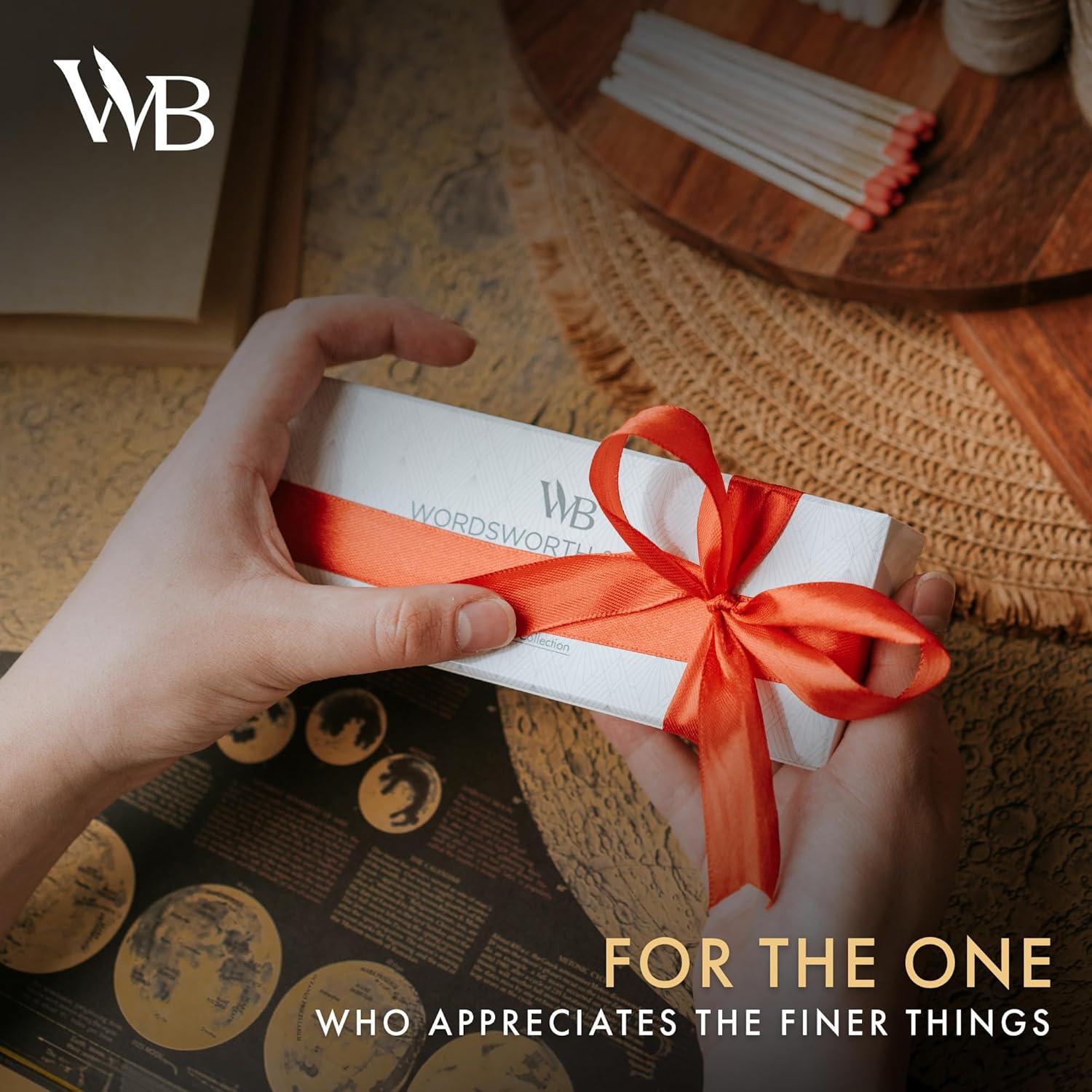 Bolígrafo de Bambú Wordsworth & Black - Acabado Dorado, Recargable