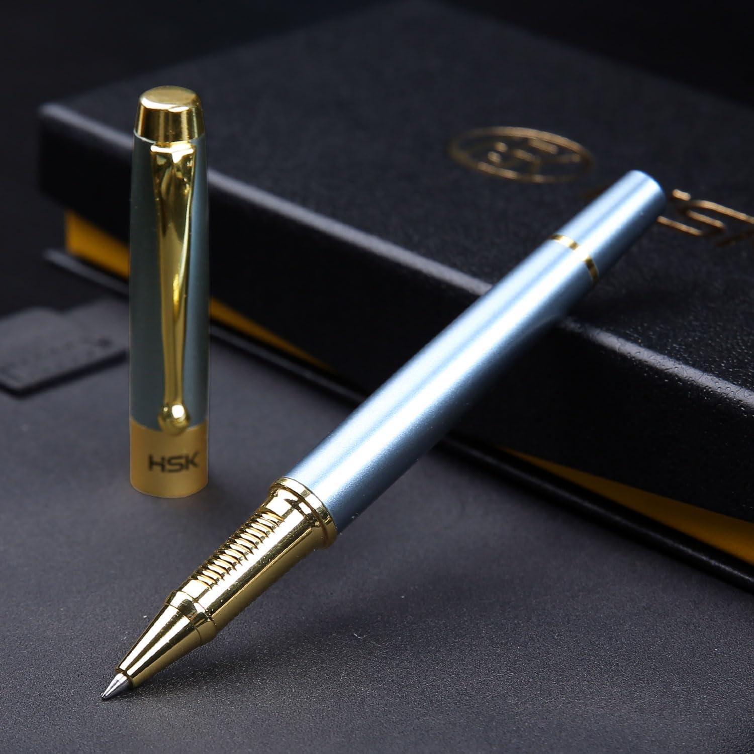 Bolígrafos HSK de lujo azul 0.5mm en caja de regalo