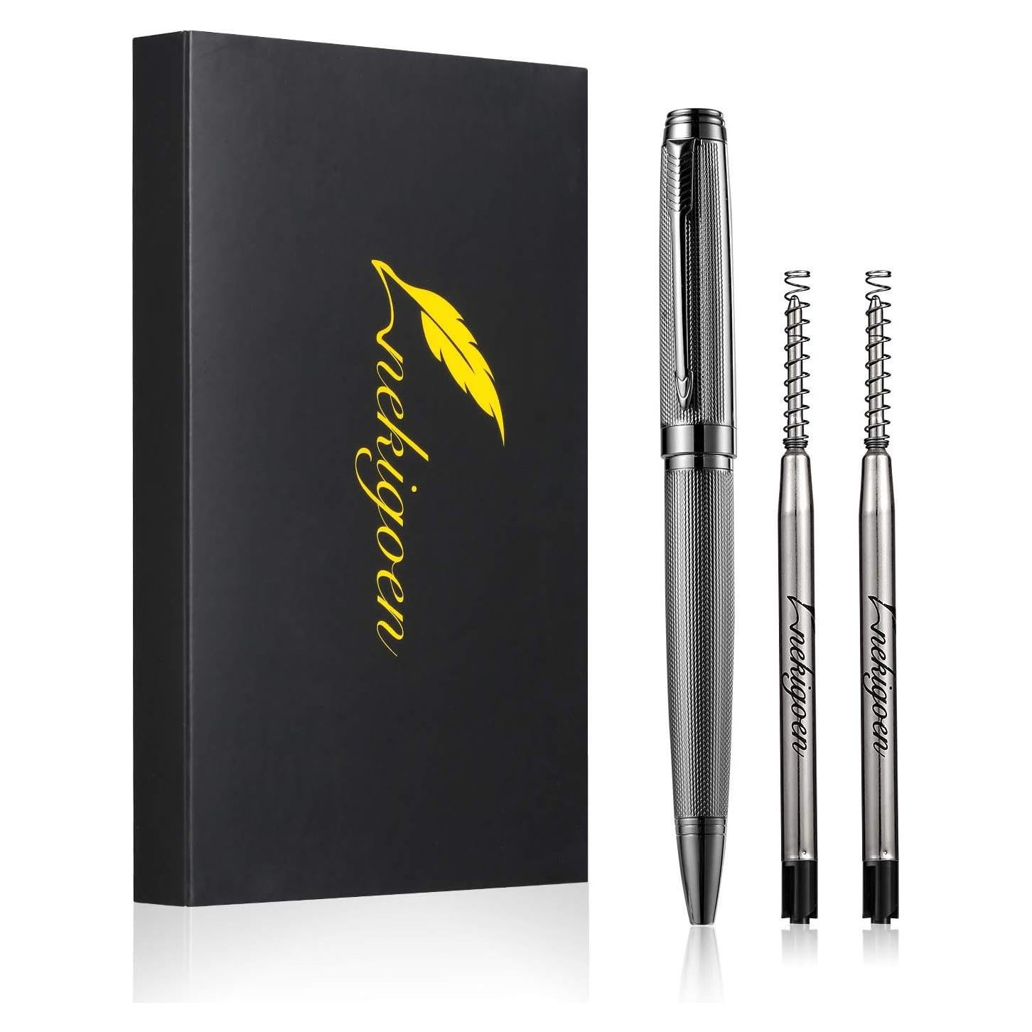 Bolígrafo Retráctil de Acero Inoxidable Nekigoen B2 con Recargas