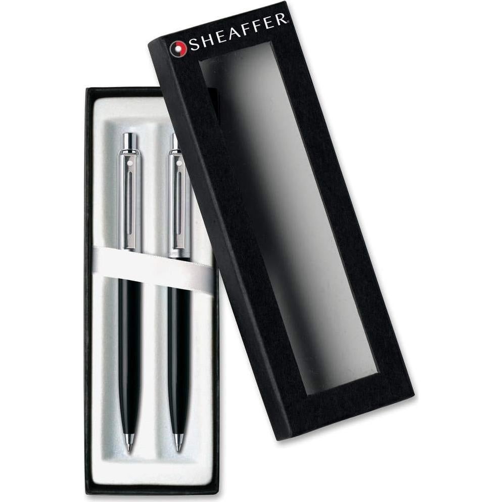 Bolígrafo y Lápiz Sheaffer Sentinel Negro 0.7mm con Acabado en Cromo