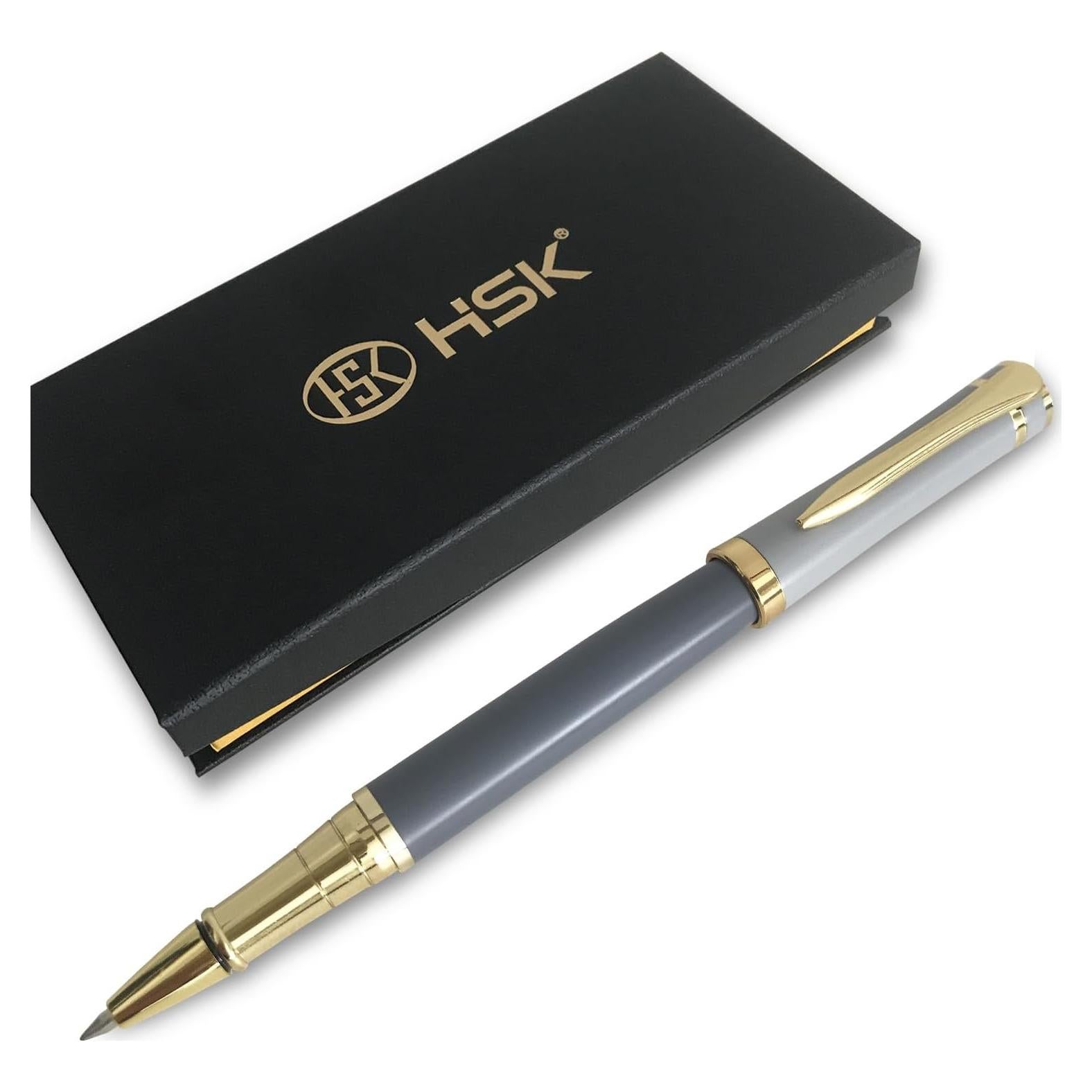 Set de Bolígrafos de Lujo HSK en Caja Regalo - Tinta Negra 0.5mm