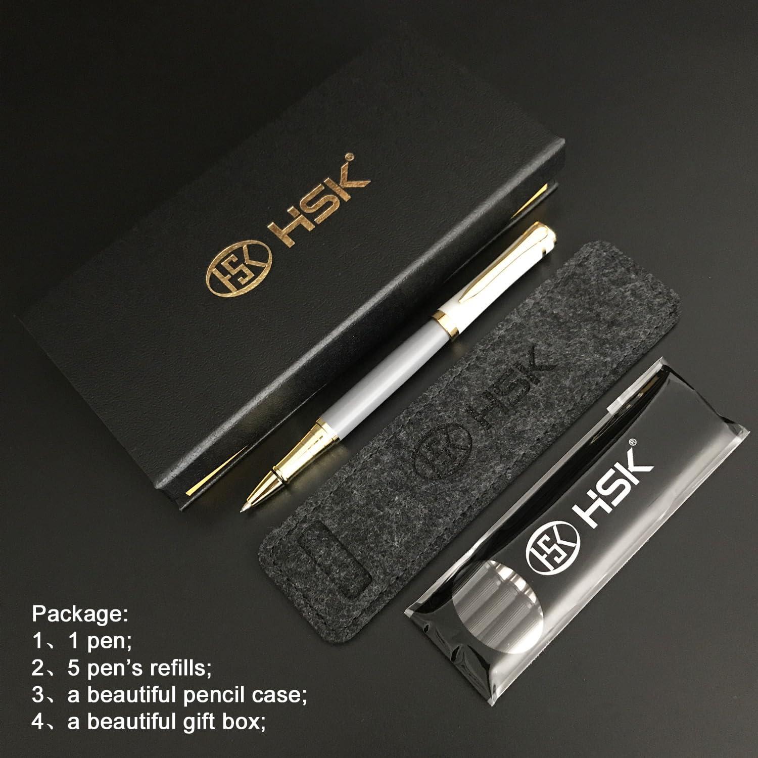 Set de Bolígrafos de Lujo HSK en Caja Regalo - Tinta Negra 0.5mm