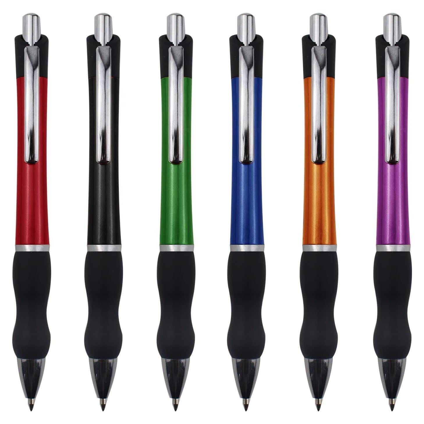 Bolígrafos Retráctiles MiSiBao Tinta Negra 1mm 6 Unidades