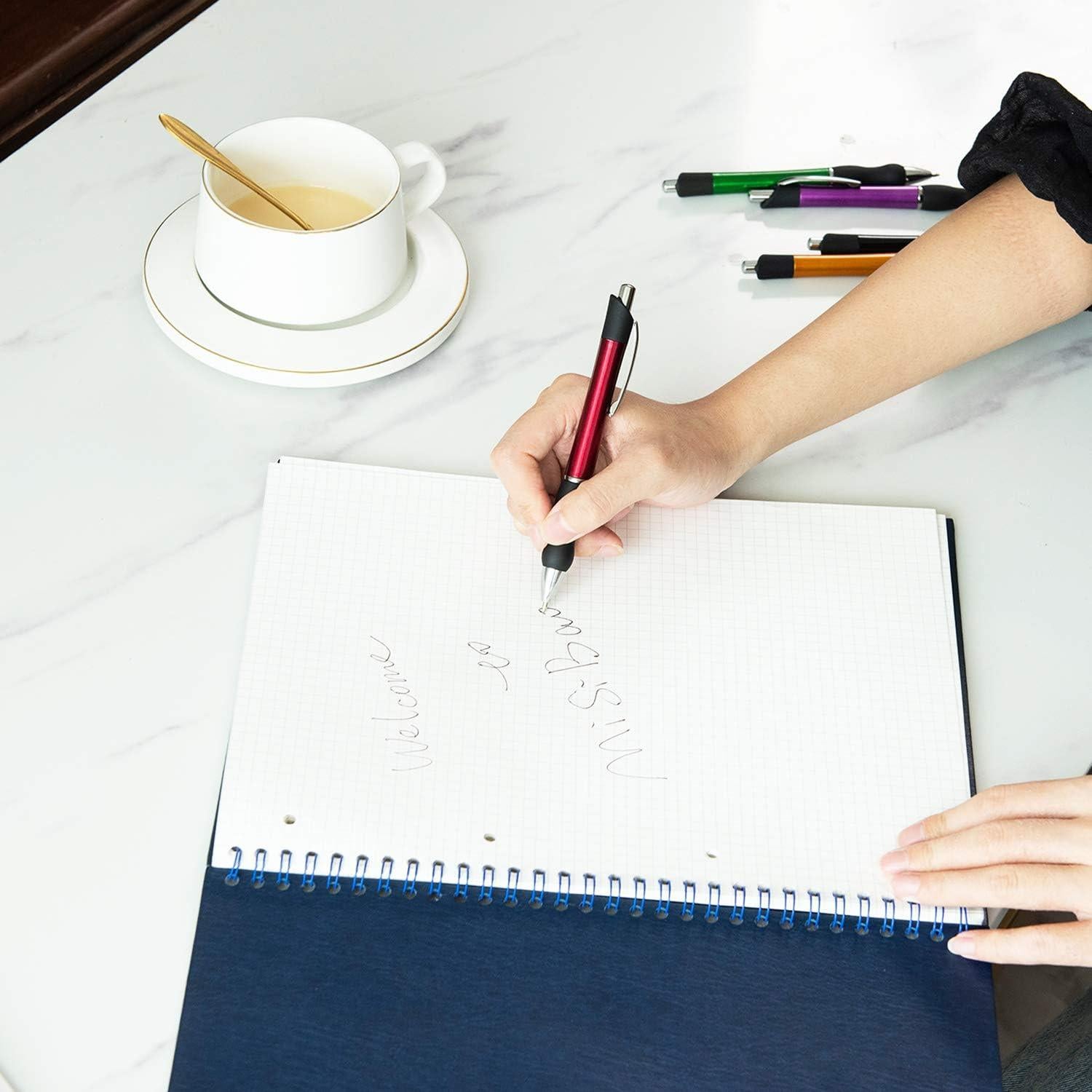 Bolígrafos Retráctiles MiSiBao Tinta Negra 1mm 6 Unidades