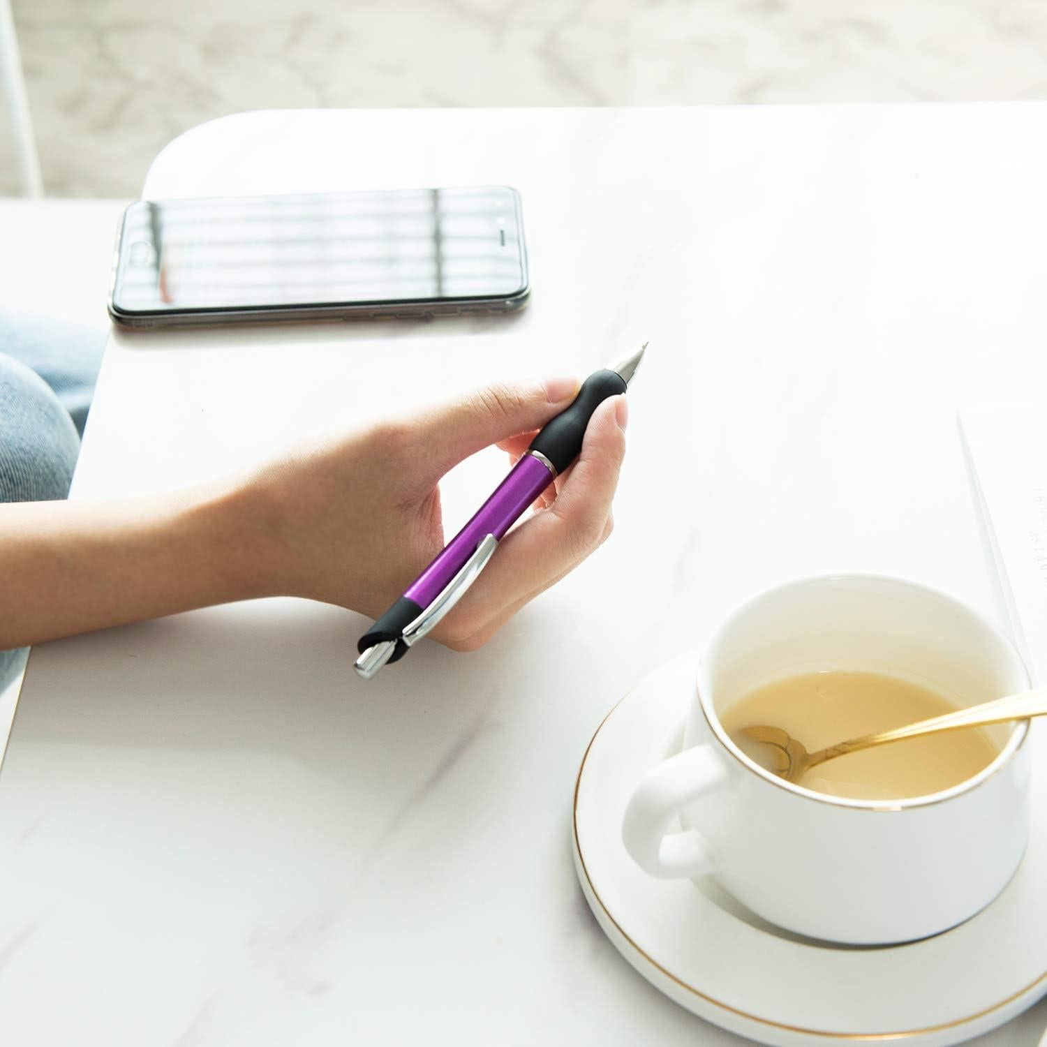 Bolígrafos Retráctiles MiSiBao Tinta Negra 1mm 6 Unidades