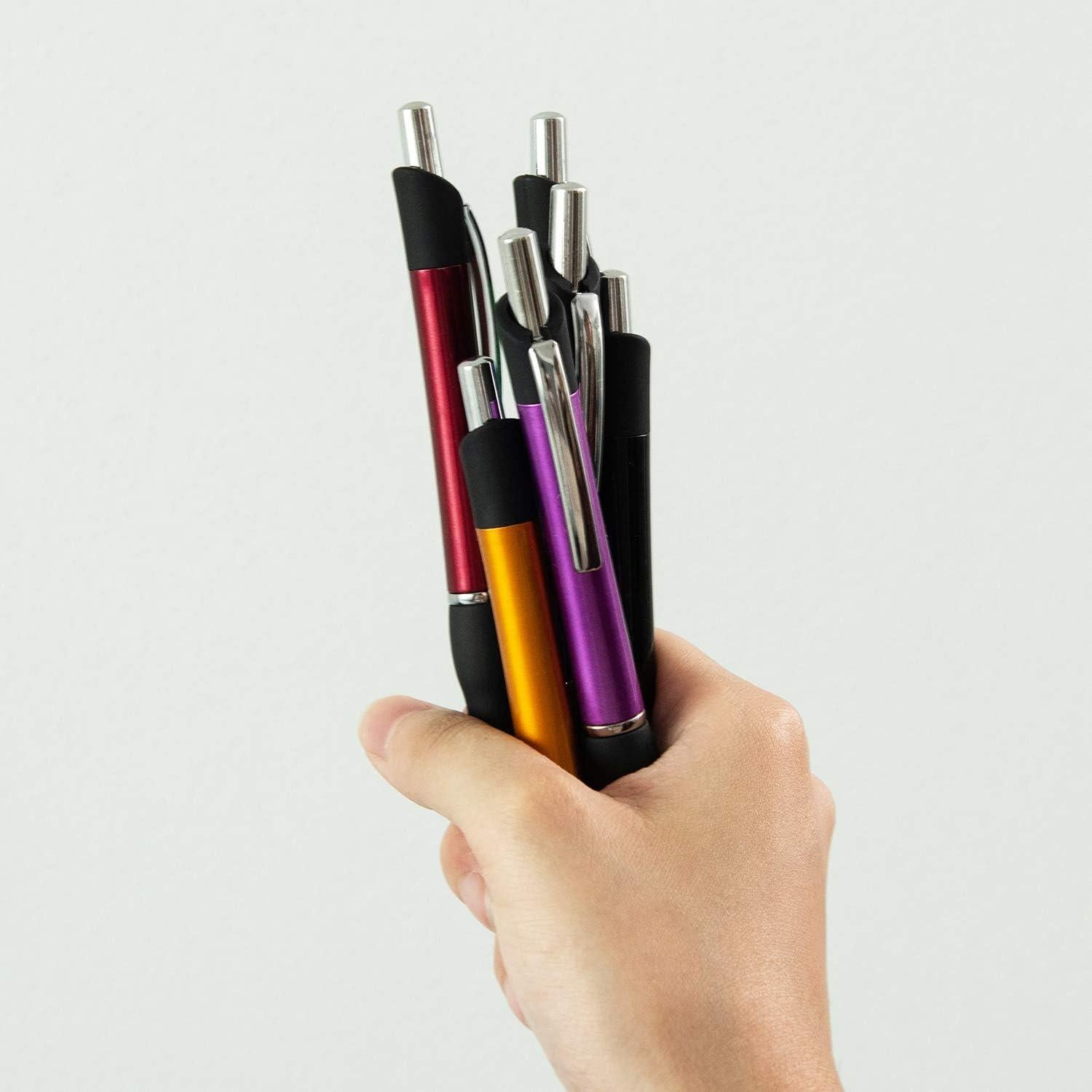 Bolígrafos Retráctiles MiSiBao Tinta Negra 1mm 6 Unidades