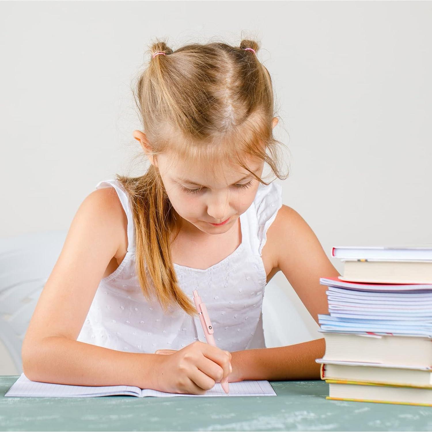 Bolígrafos de Gel Retráctiles Lanxivi 5PCS Tinta Negra 0.5mm