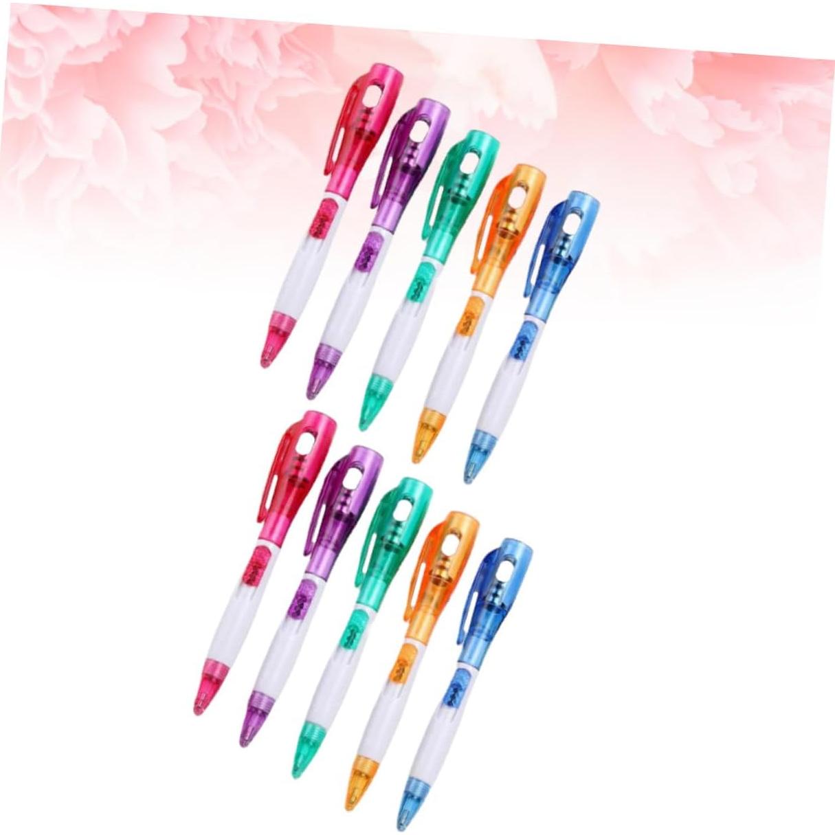 Bolígrafos Multifuncionales con Luz Sporful - Set 10 Pcs