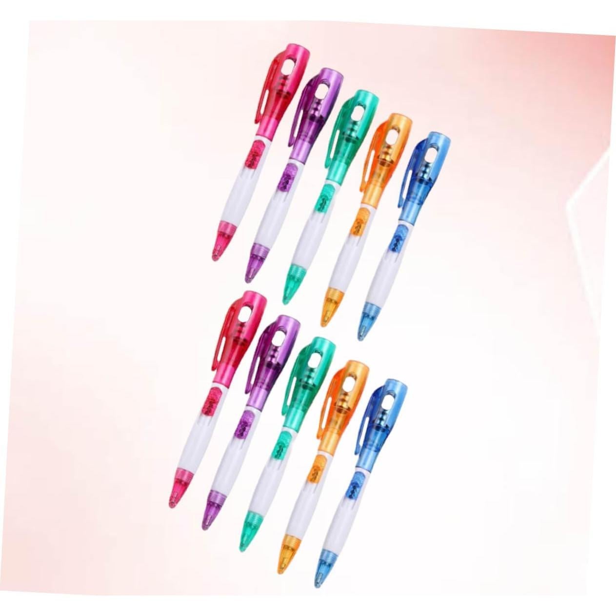 Bolígrafos Multifuncionales con Luz Sporful - Set 10 Pcs