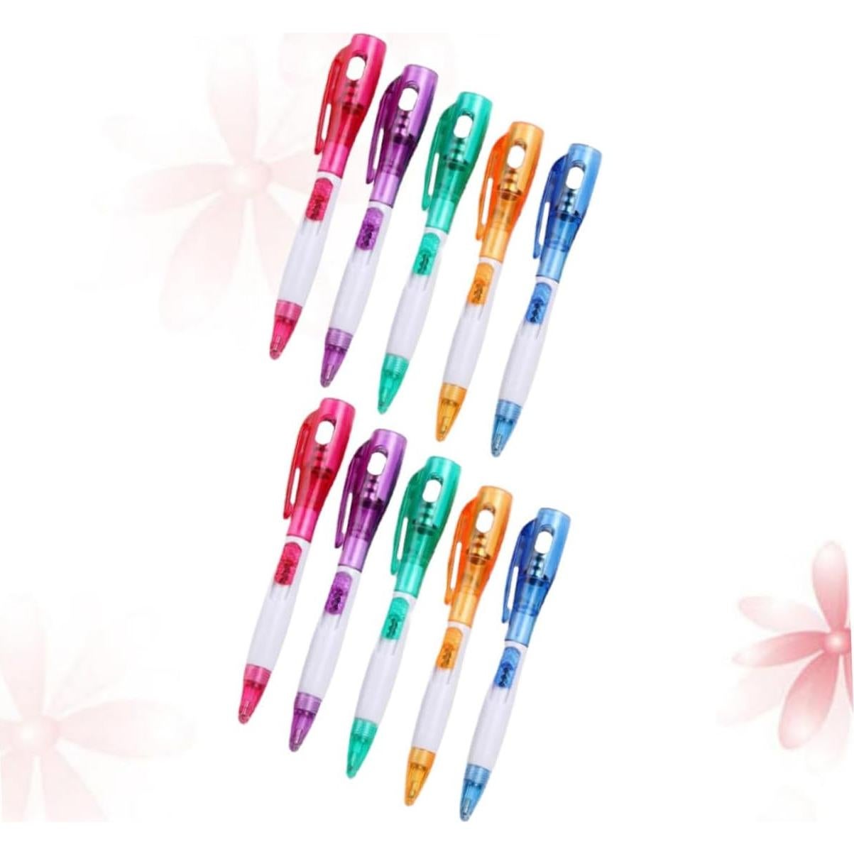 Bolígrafos Multifuncionales con Luz Sporful - Set 10 Pcs