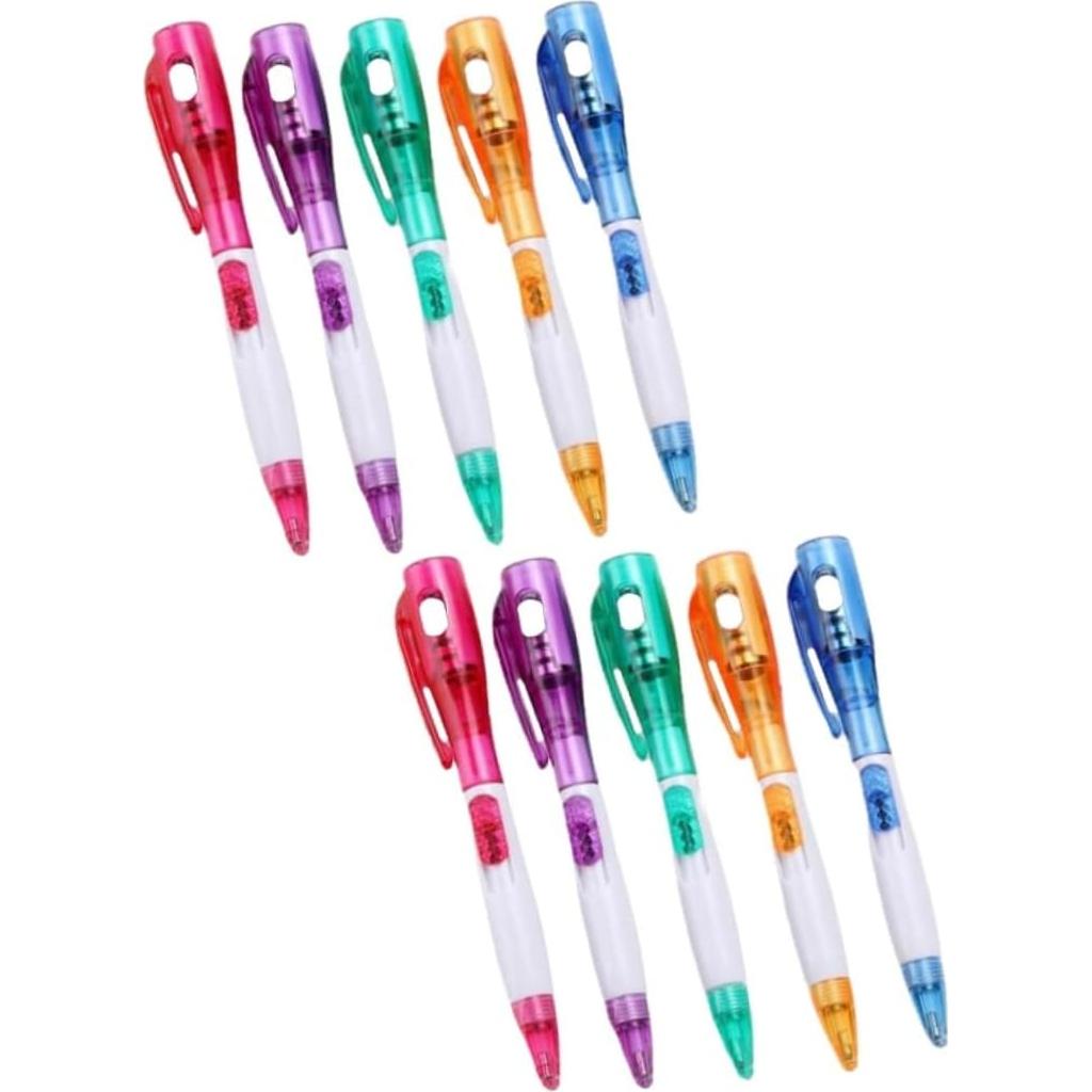Bolígrafos Multifuncionales con Luz Sporful - Set 10 Pcs