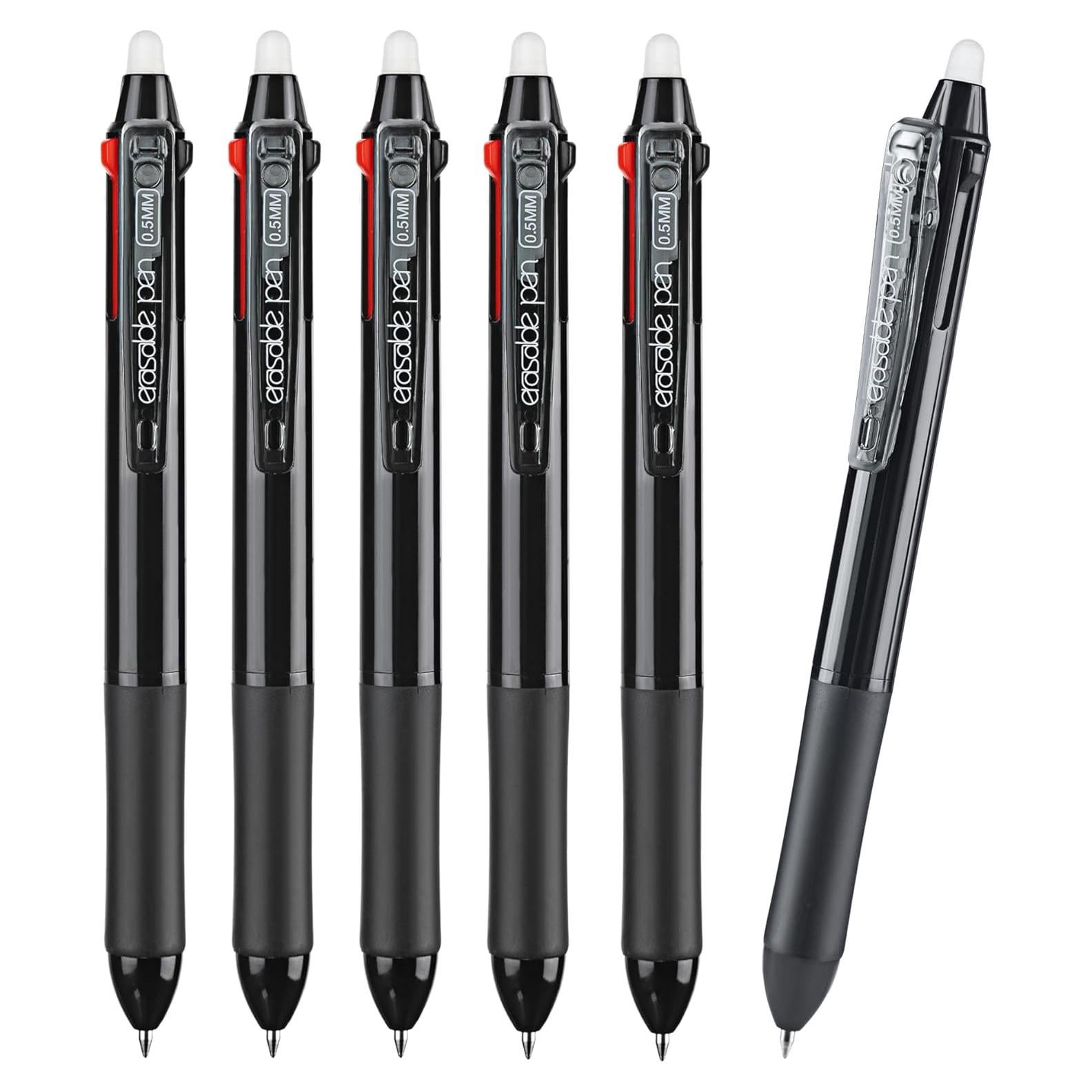 Bolígrafos Borrables Aozora Multicolor 0.5mm Paquete de 6