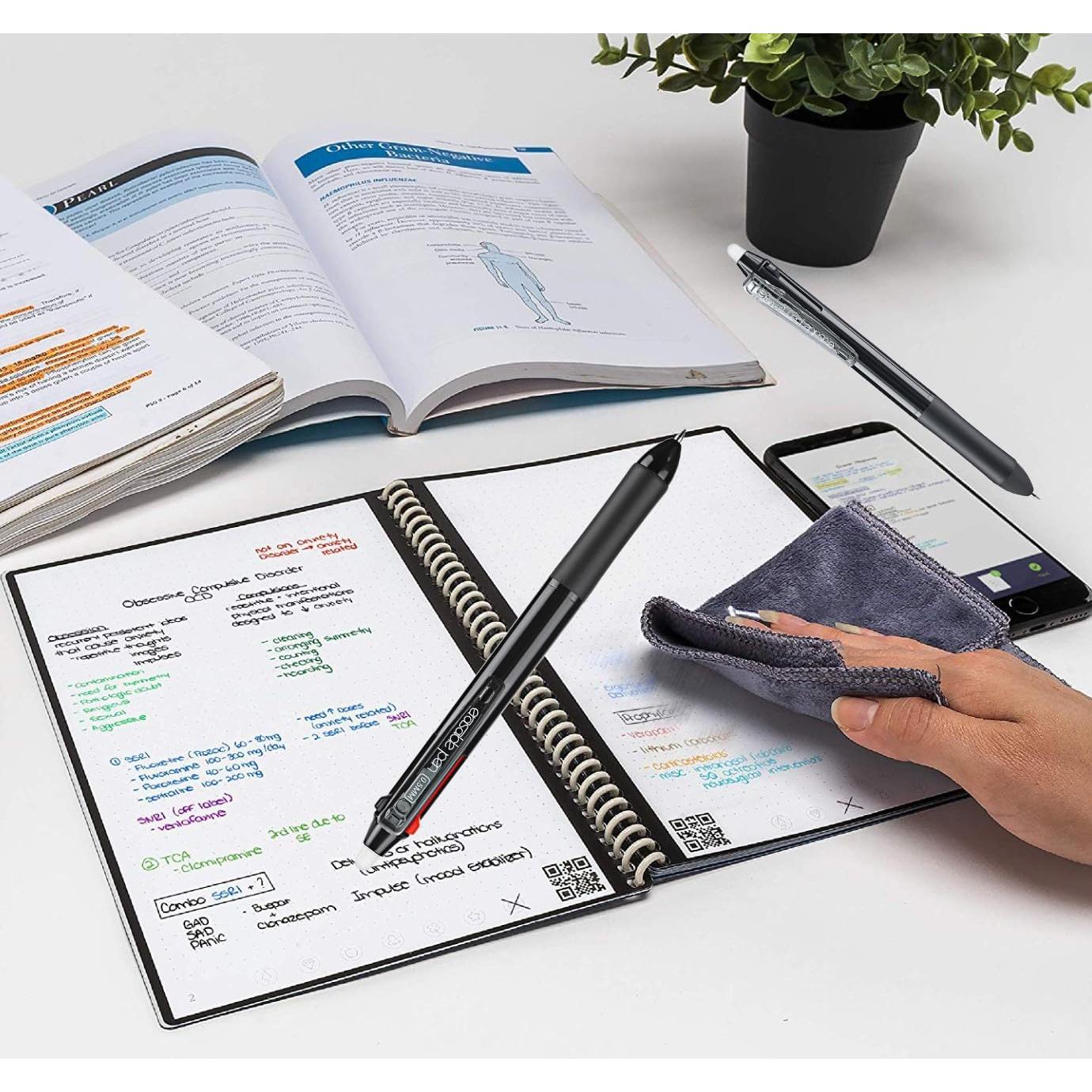 Bolígrafos Borrables Aozora Multicolor 0.5mm Paquete de 6