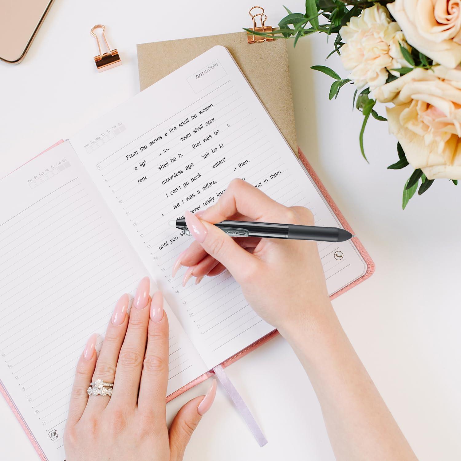 Bolígrafos Borrables Aozora Multicolor 0.5mm Paquete de 6