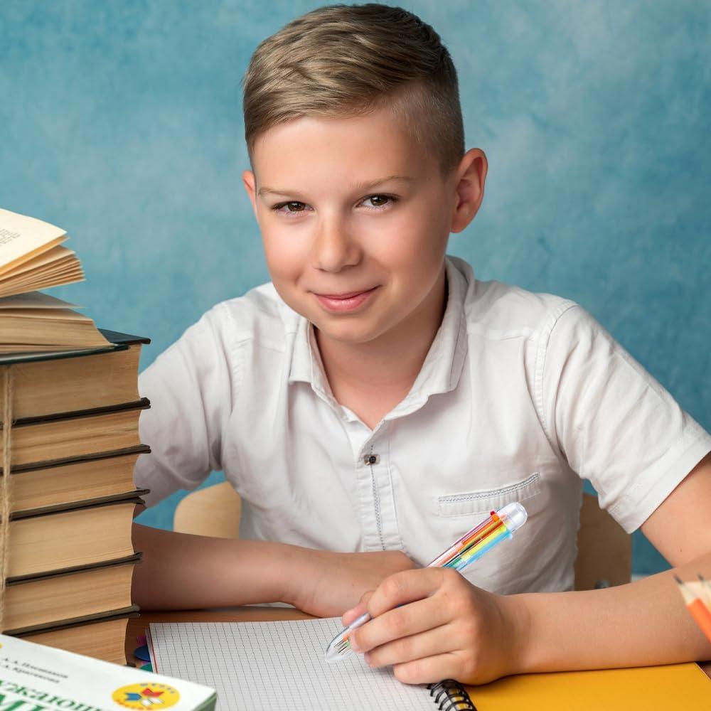 Bolígrafos Multicolor Hisxierng 24 PCS Punta Fina 0.5mm