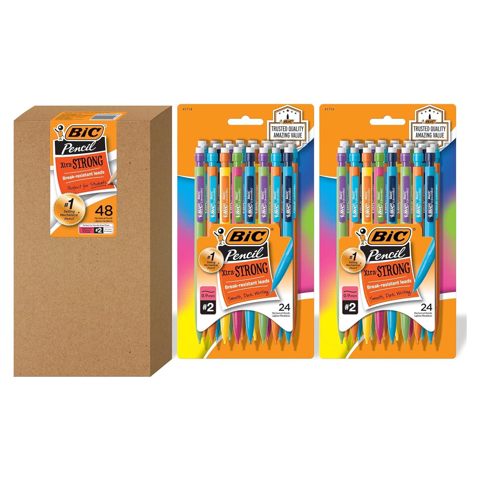 Lápices Mecánicos BIC Xtra-Fuerte 0.9mm, Paquete de 48