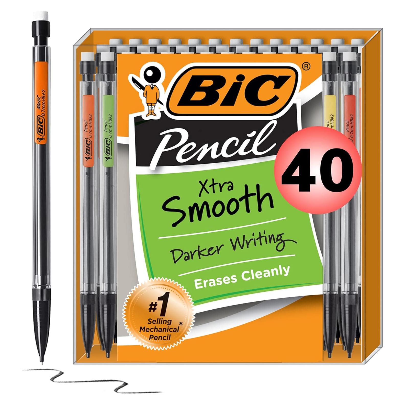 Lápiz Mecánico BIC Xtra-Smooth 0.7 mm, Paquete de 40 Unidades