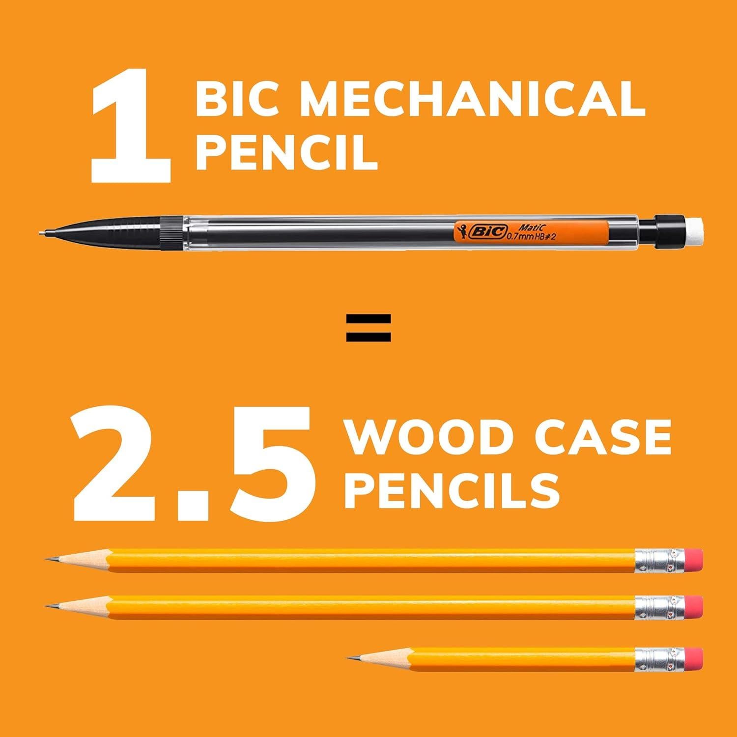 Lápiz Mecánico BIC Xtra-Smooth 0.7 mm, Paquete de 40 Unidades