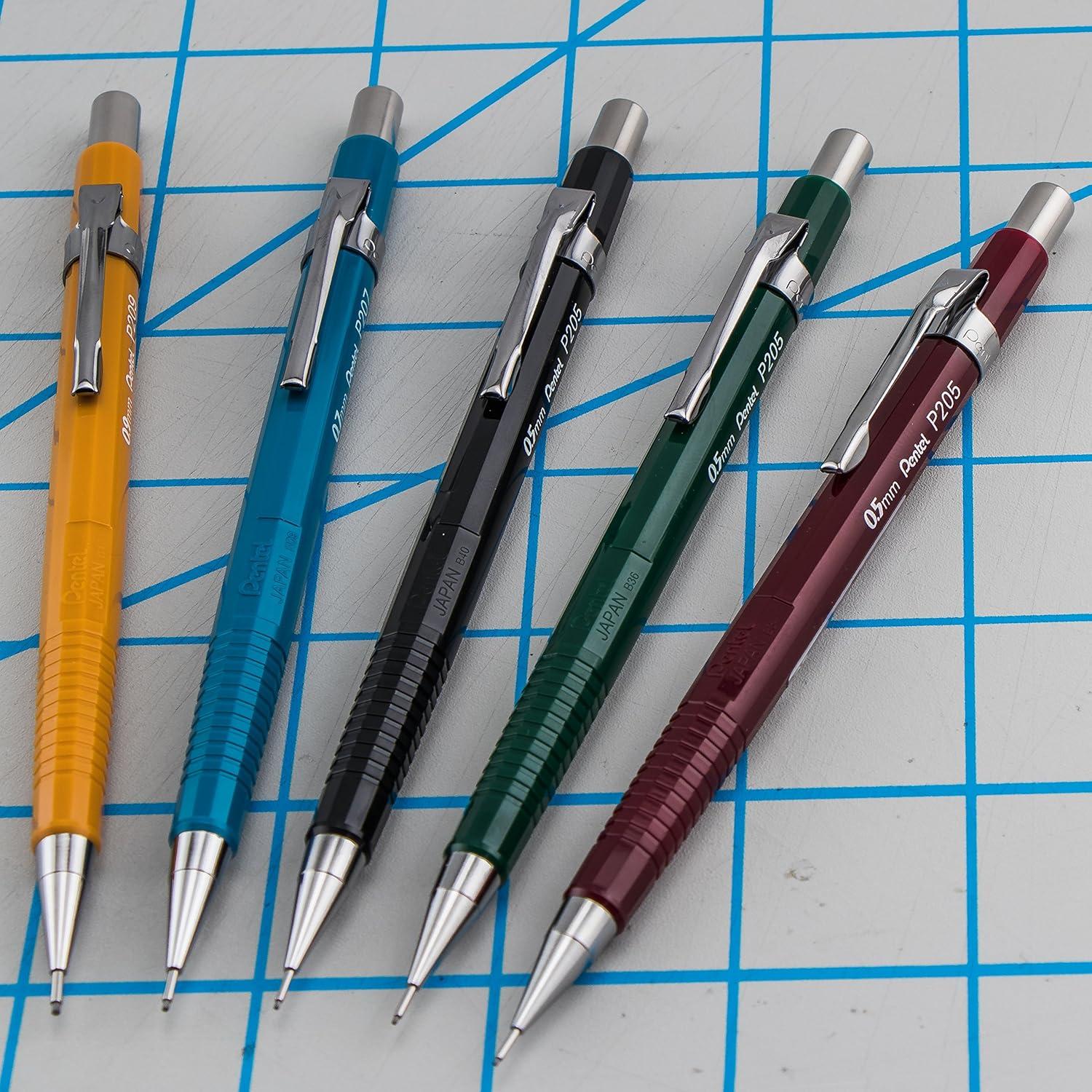 Lápiz Mecánico Pentel P207BP2K6 0.7 mm Azul - 2 Unidades