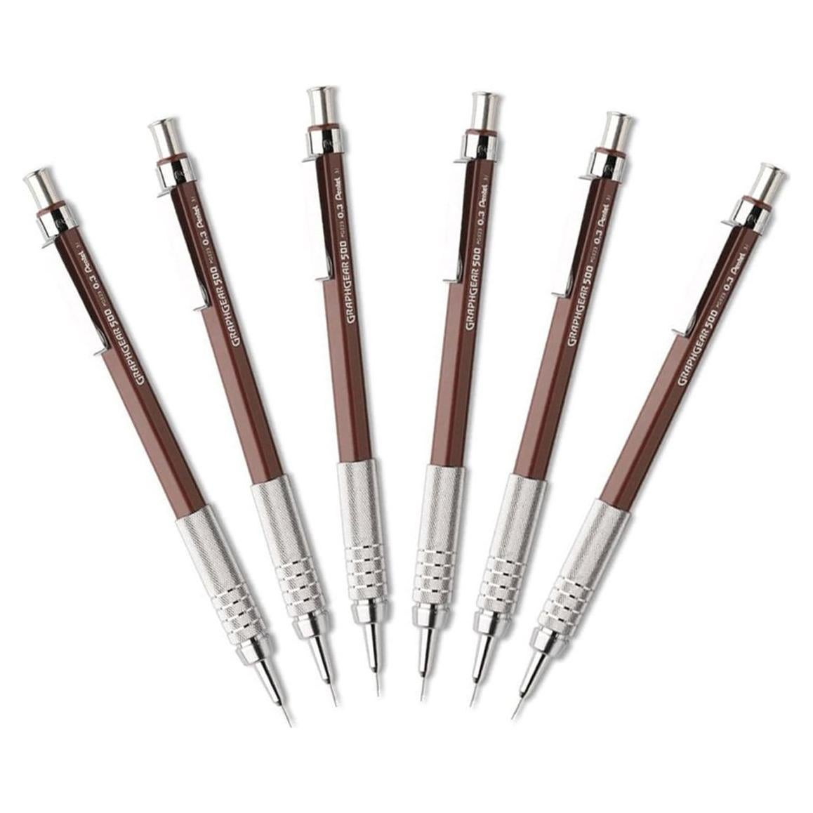 Lápiz de Dibujo Mecánico Pentel GraphGear 500 0.3mm Extra Fina