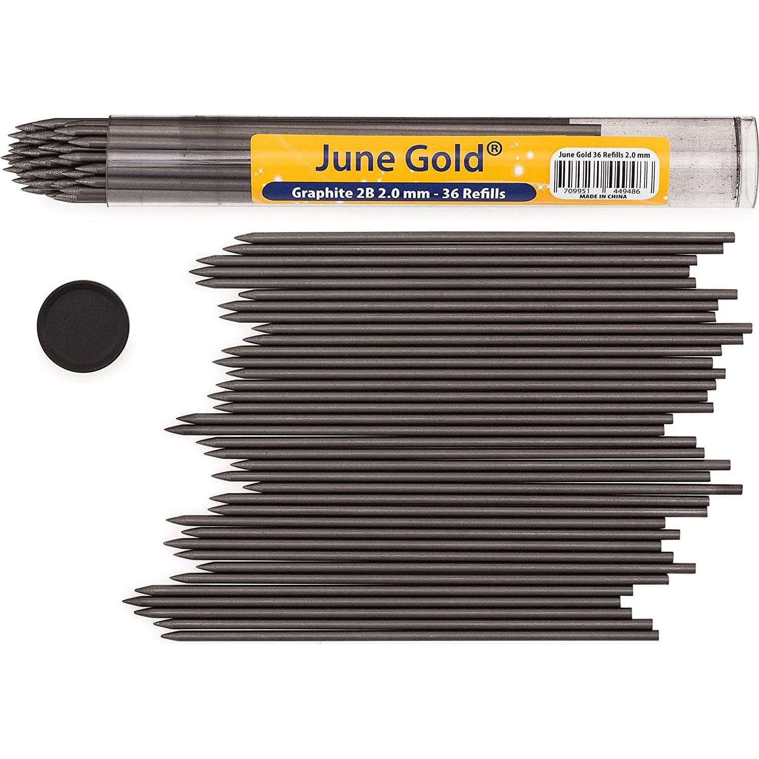 Lápices Mecánicos June Gold 2.0 mm - 78 Piezas, Multicolor