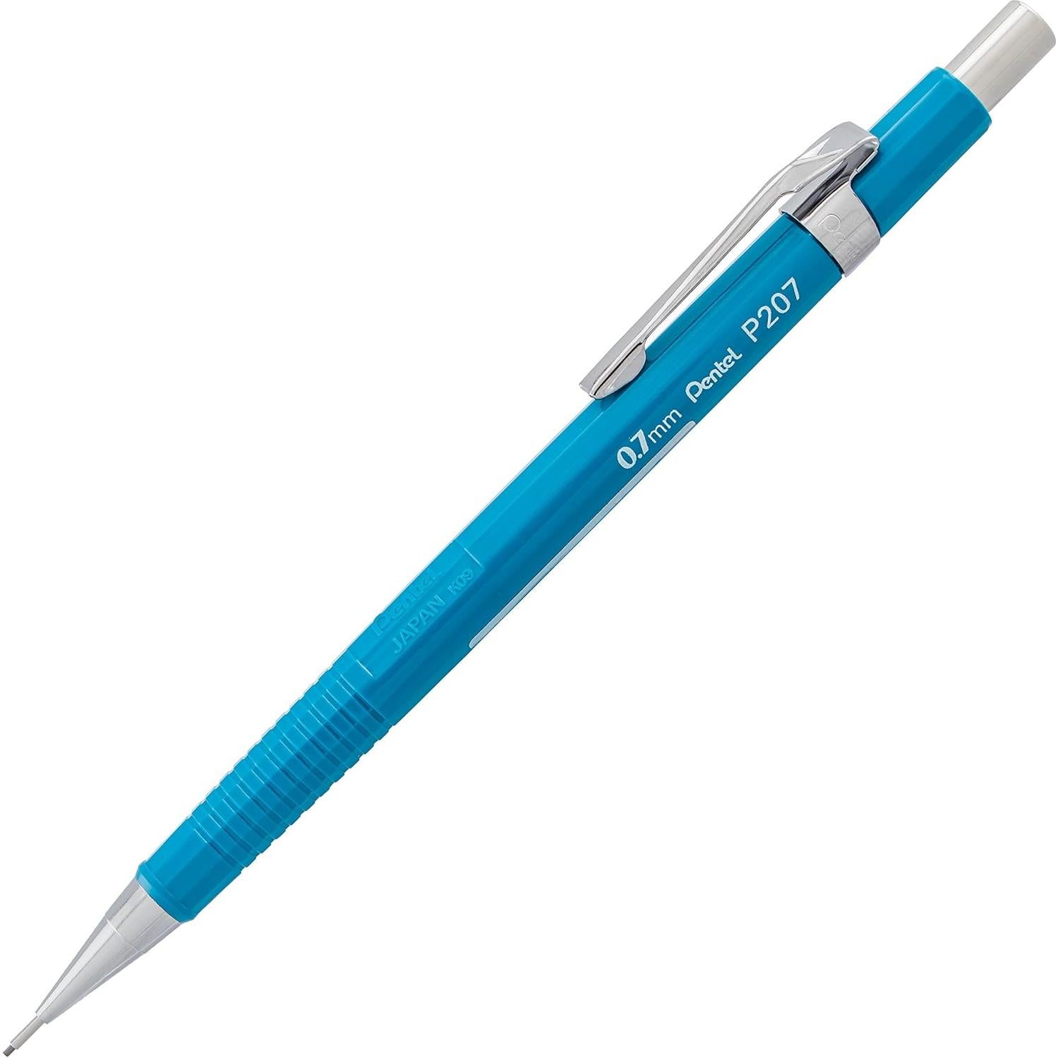 Lápiz Mecánico Pentel Sharp 0.7mm Azul Paquete de 4
