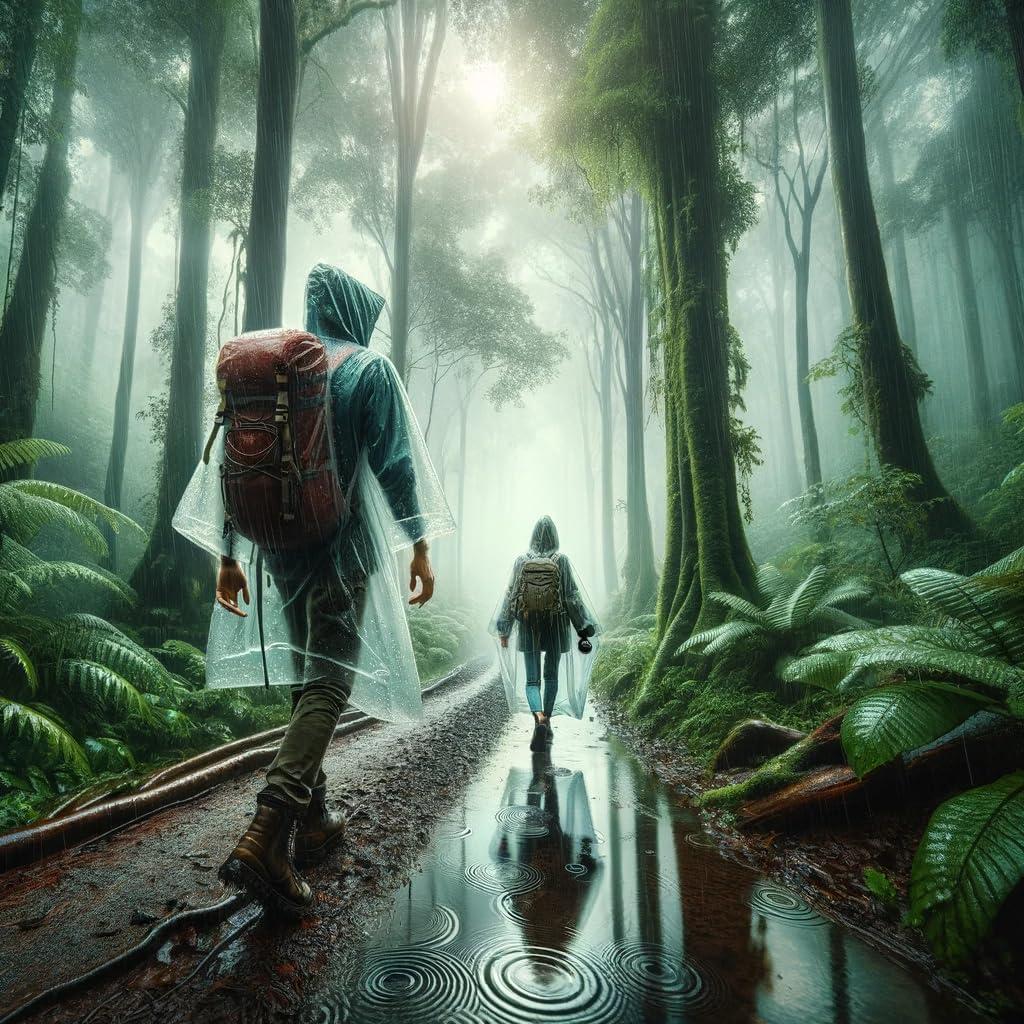 Ponchos de Lluvia Desechables Hagon PRO Transparentes (5 Pzs)