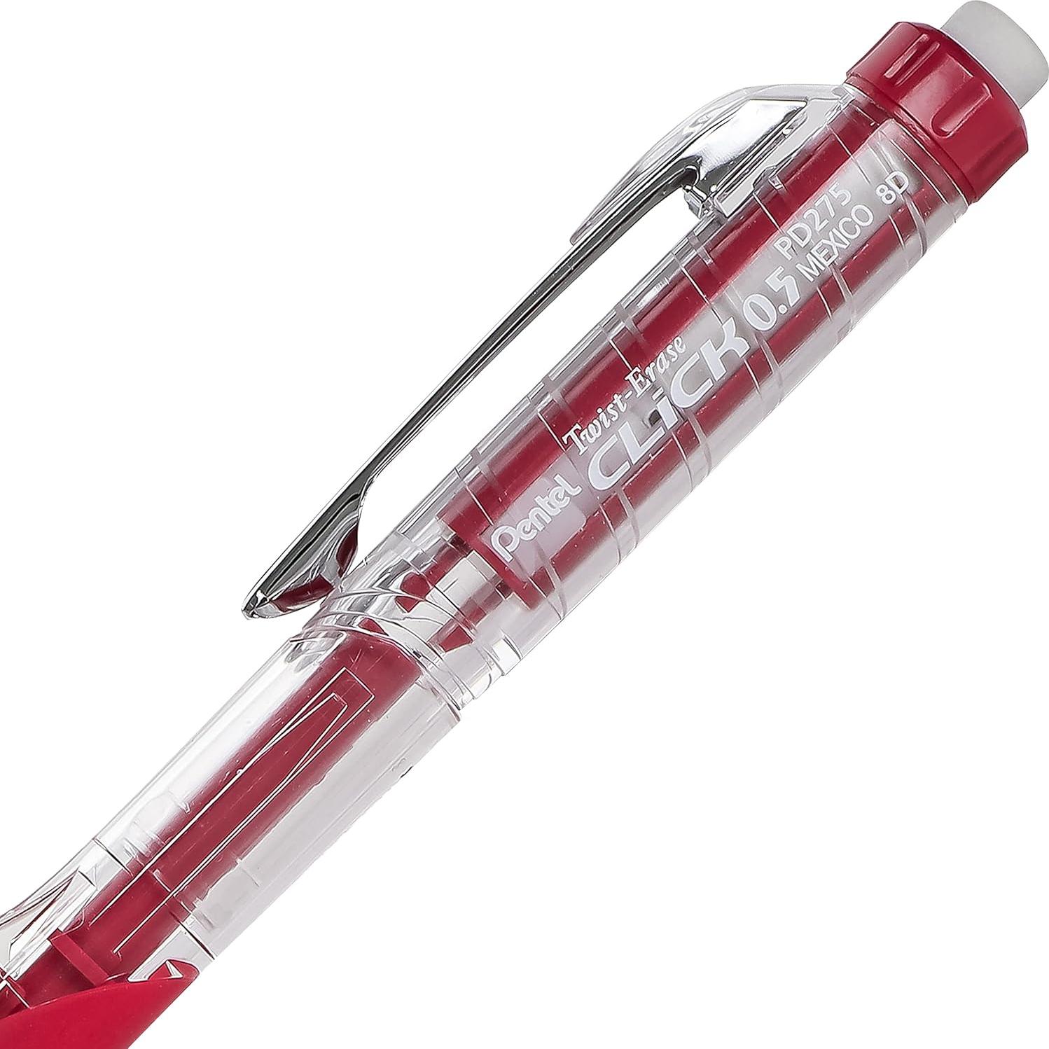 Lápiz Mecánico Pentel Twist-Erase 0.5mm, Paquete de 2