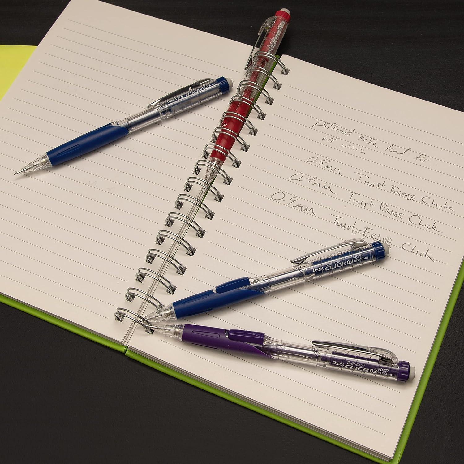 Lápiz Mecánico Pentel Twist-Erase 0.5mm, Paquete de 2