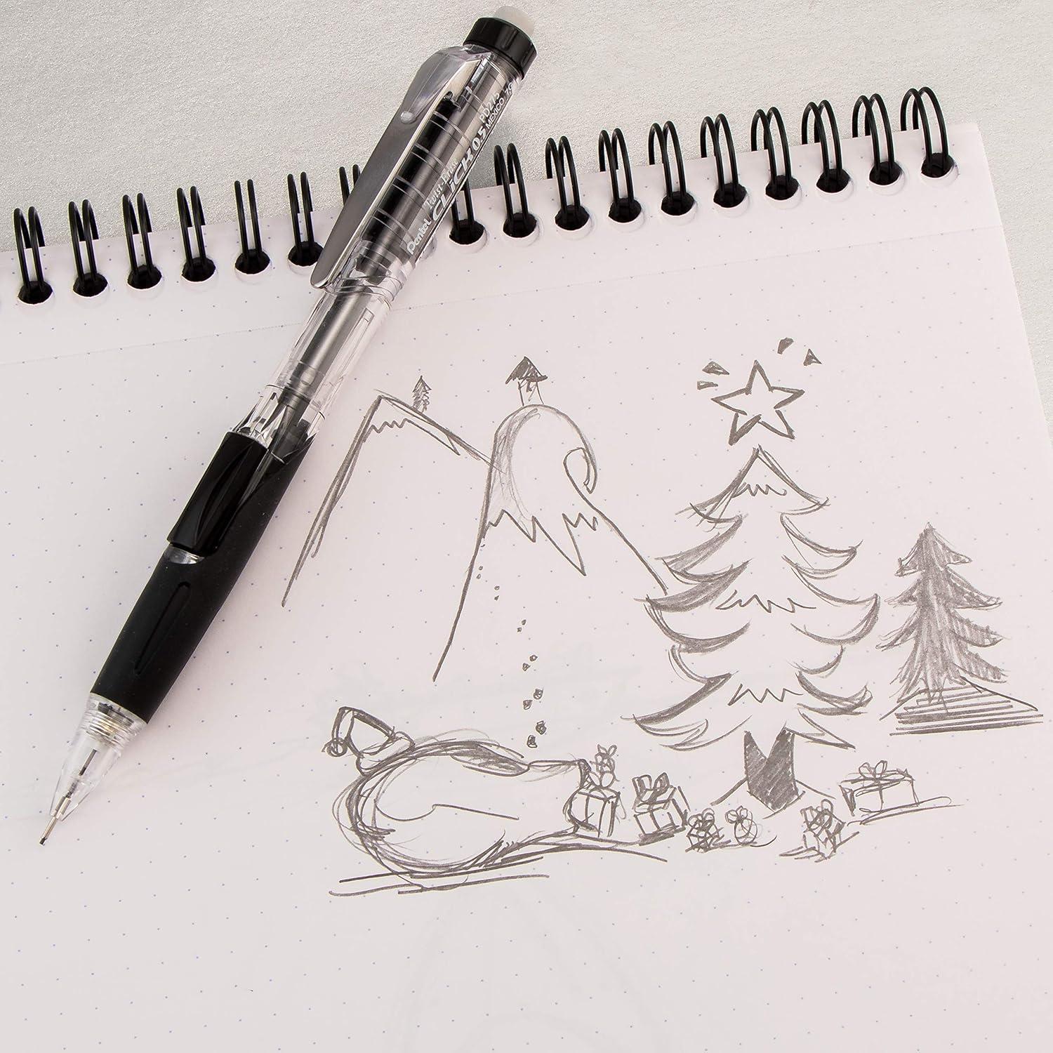 Lápiz Mecánico Pentel Twist-Erase 0.5mm, Paquete de 2