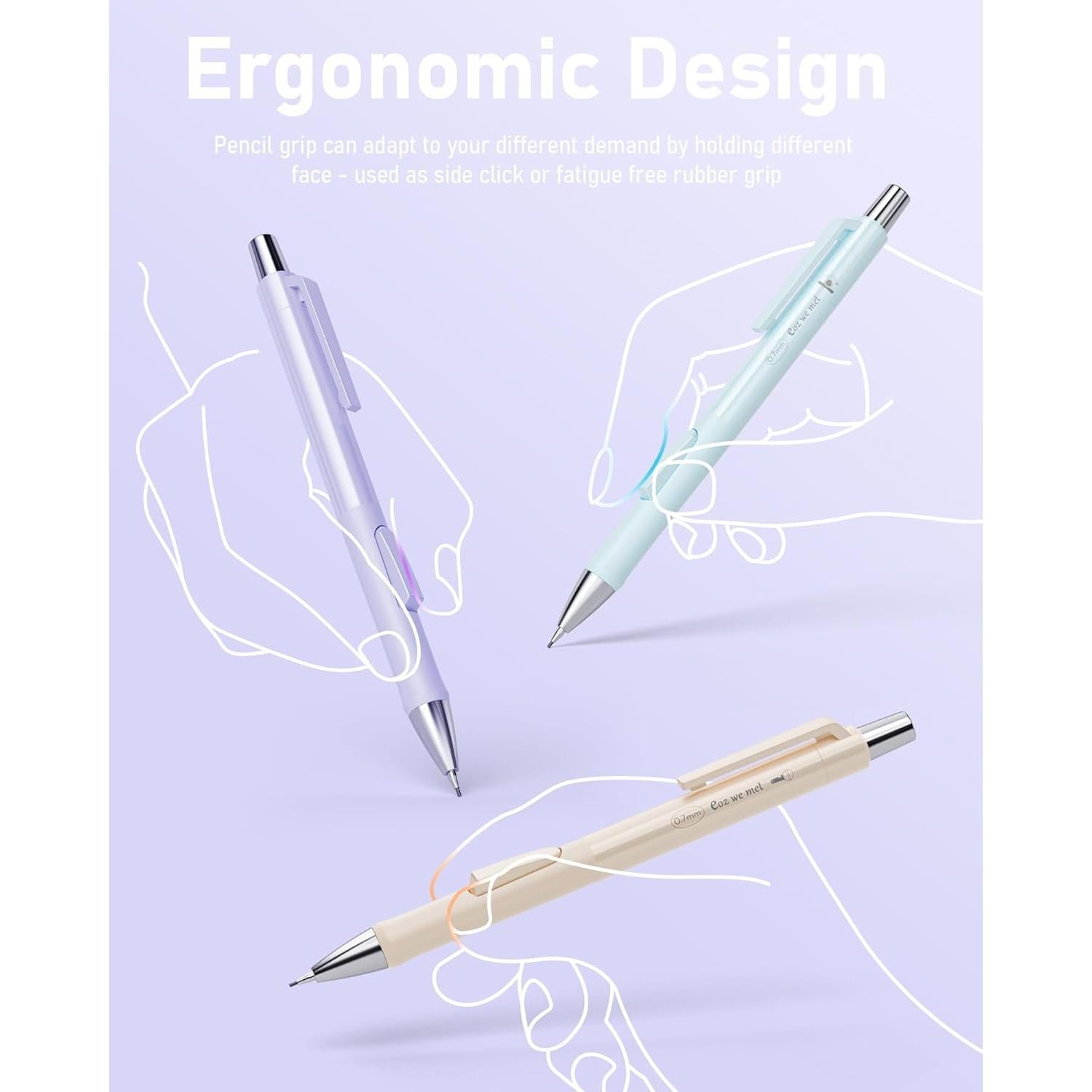 Conjunto de Lápices Mecánicos Nicpro 8PCS 0.5 y 0.7mm