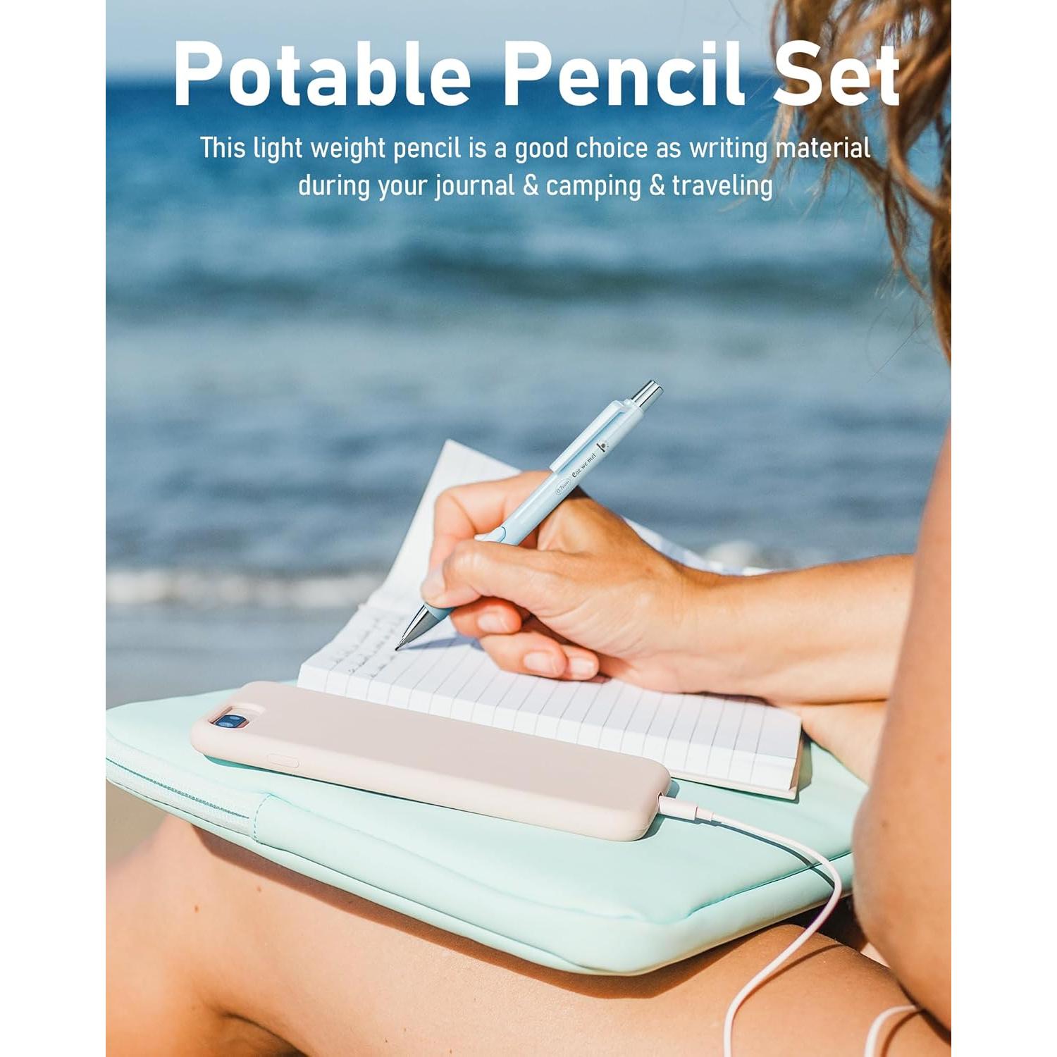 Conjunto de Lápices Mecánicos Nicpro 8PCS 0.5 y 0.7mm