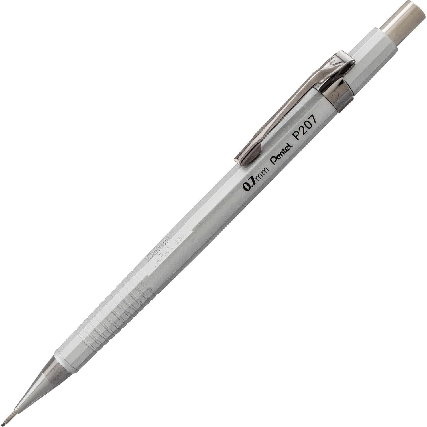 Lápiz Mecánico Metálico Pentel Sharp 0.7mm Paquete de 4