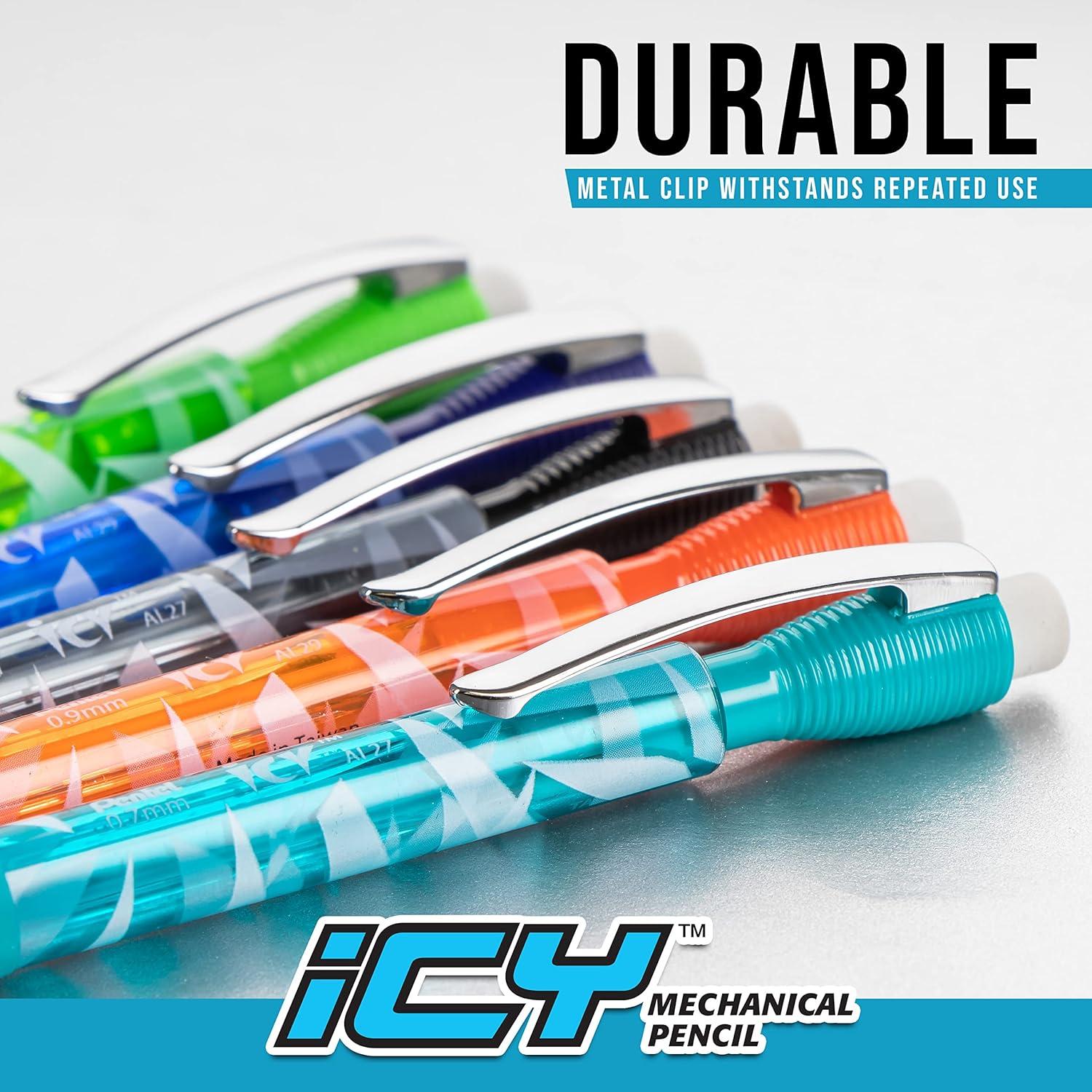 Lápiz Mecánico Pentel Icy 0.7mm Multicolor Paquete de 12