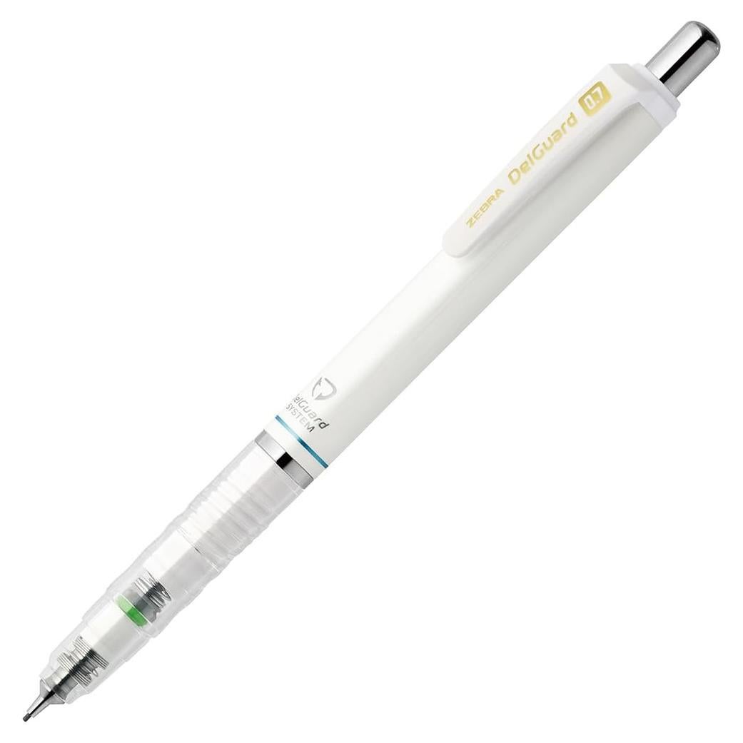 Lápiz Mecánico Zebra Del Guard 0.7mm Cuerpo Blanco