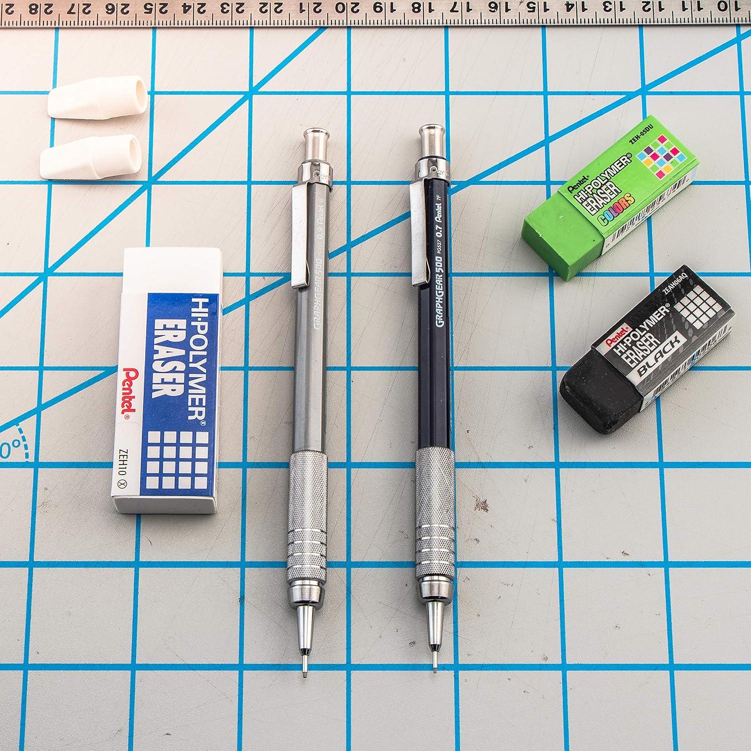 Lápiz Mecánico Pentel Graph Gear 500 0.5mm Negro