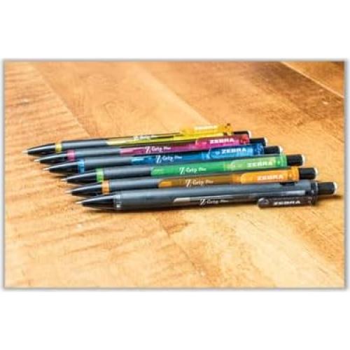 Lápiz Mecánico Zebra Z-Grip Plus 0.7mm Negro - Paquete de 12