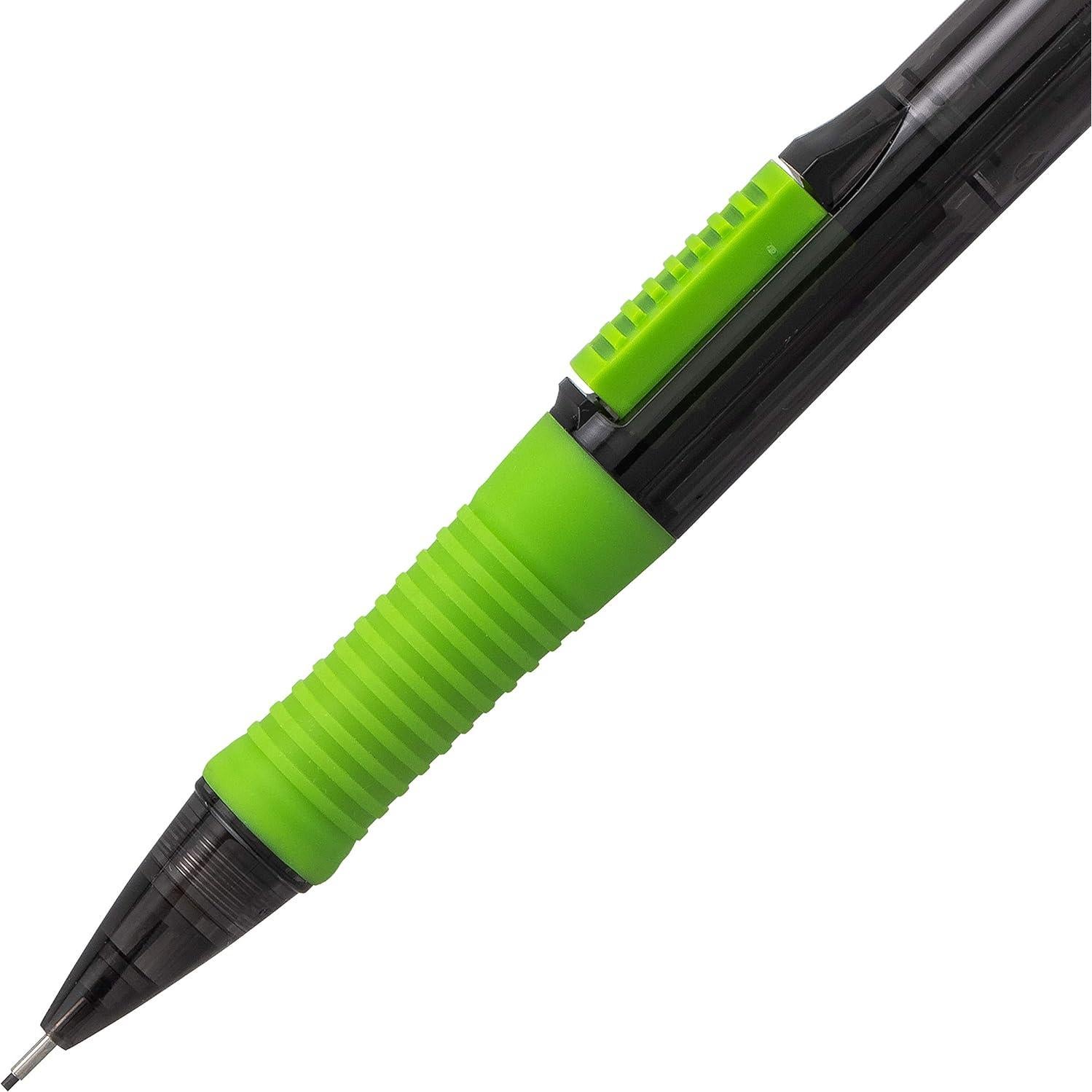 Lápiz Mecánico Pentel Quick Click Pop 0.7mm 2B con Borradores