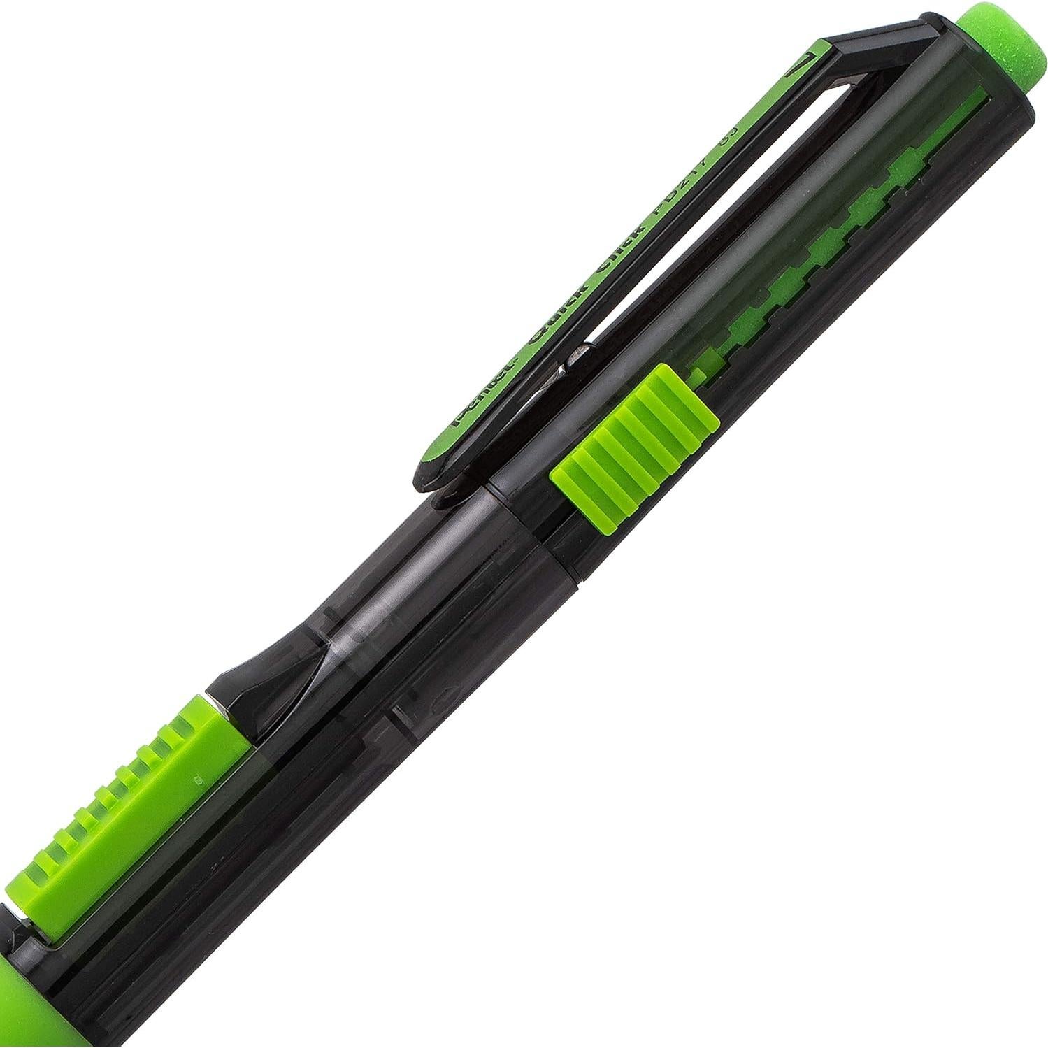 Lápiz Mecánico Pentel Quick Click Pop 0.7mm 2B con Borradores