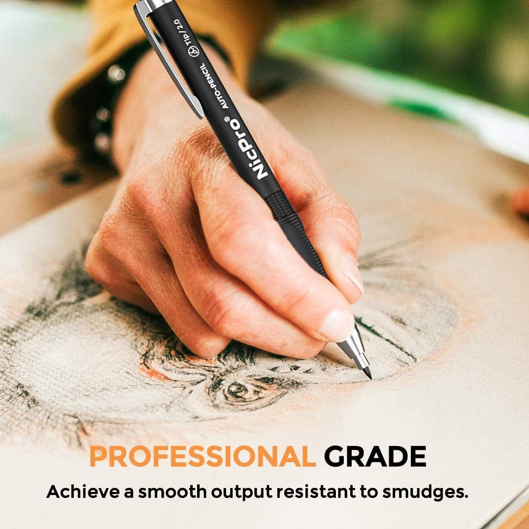 Conjunto de Lápices Mecánicos Nicpro 11 Piezas 2mm con Repuestos