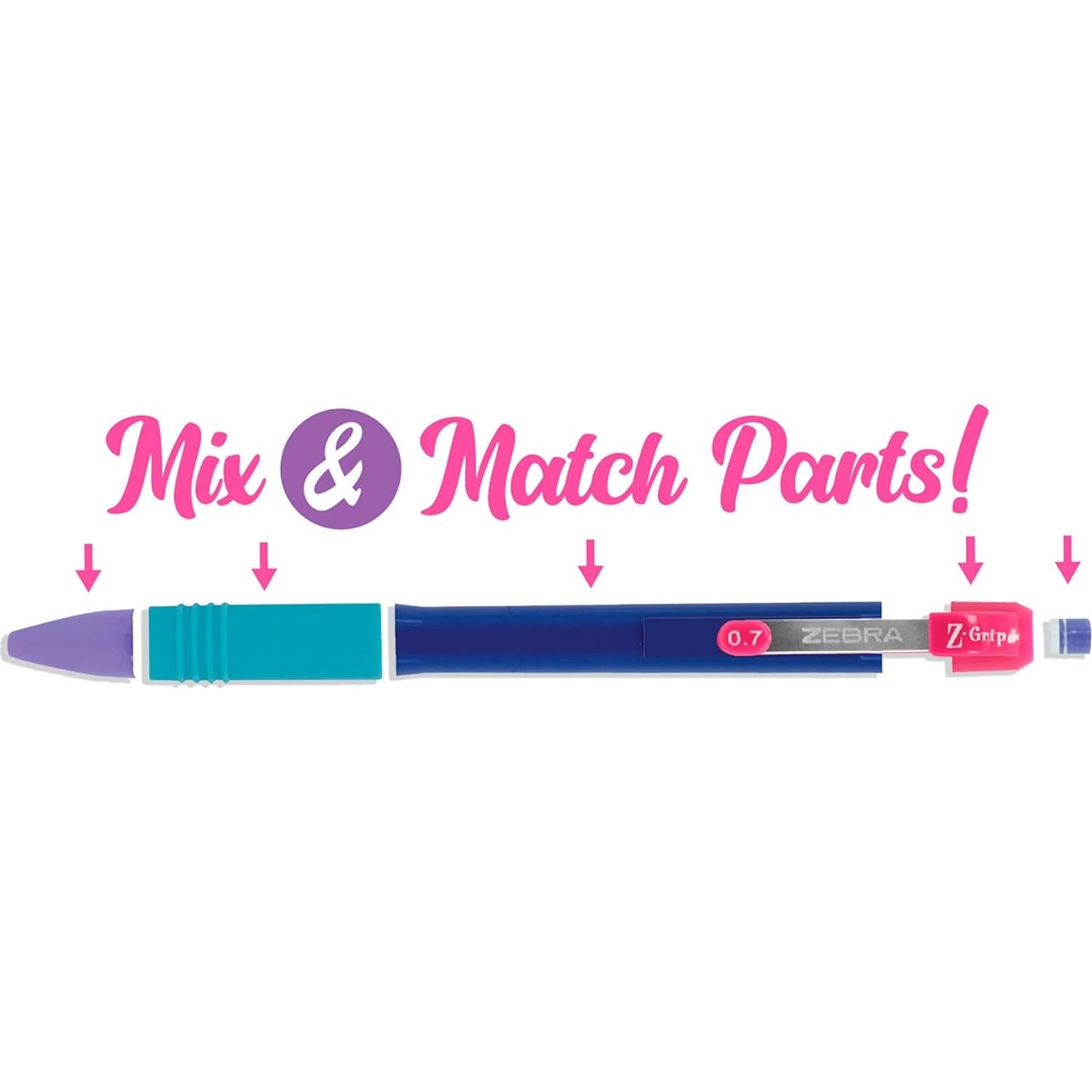 Lápiz Mecánico Zebra Pen Z-Grip 0.7mm Grafito HB Paquete 12