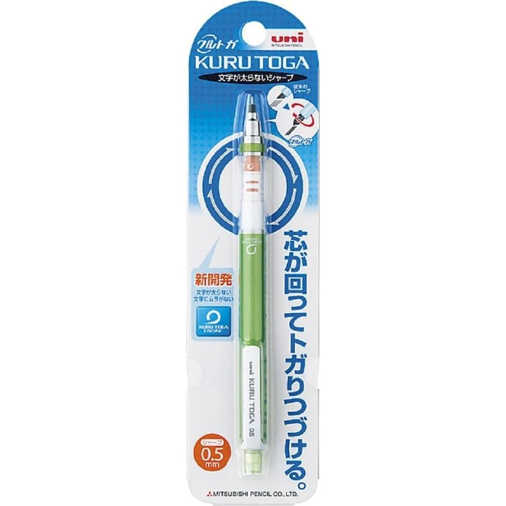 Lápiz Mecánico Uni Kurutoga Estándar 0.5mm Verde