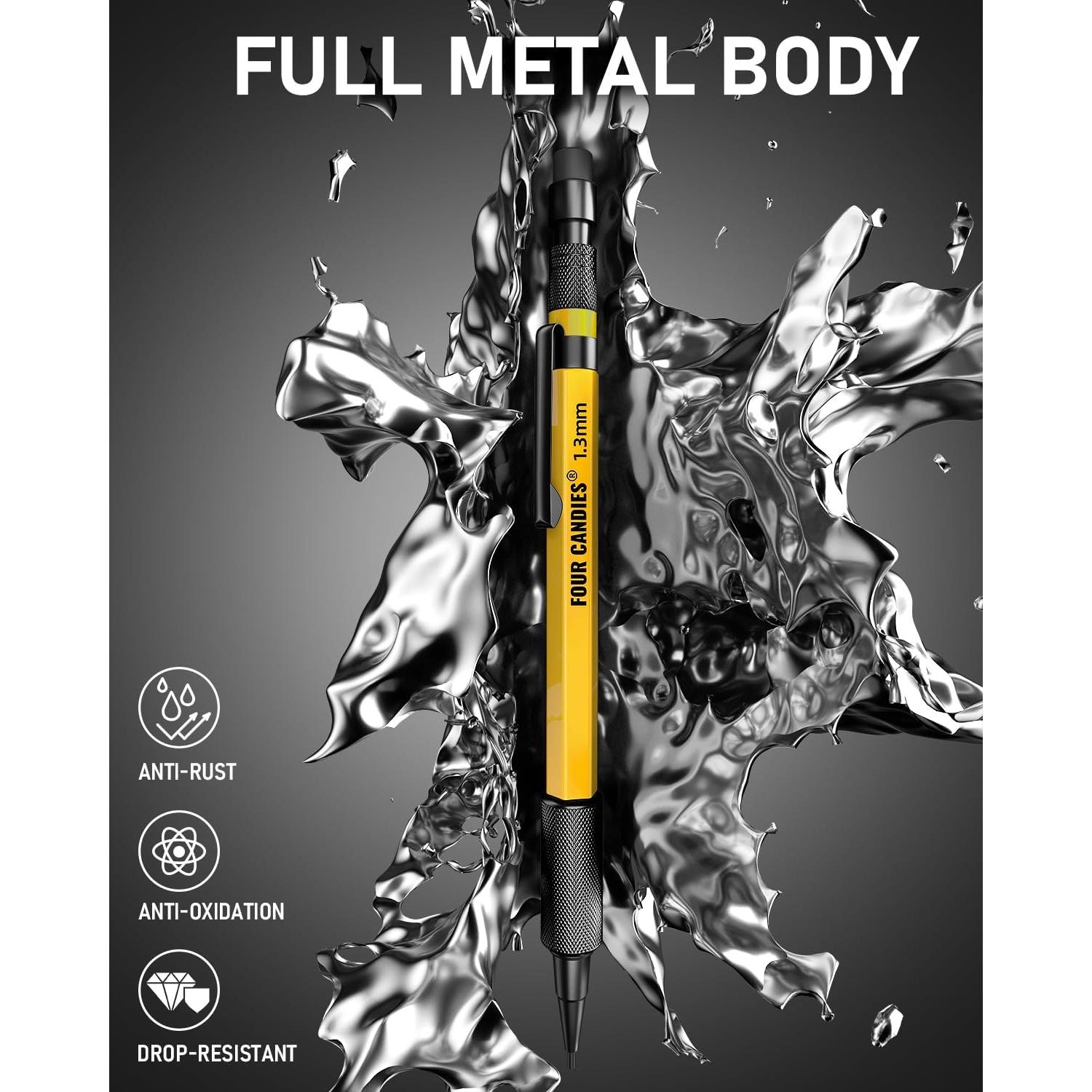 Juego de Lápices Mecánicos 1.3mm Four Candies con 24 Recargas