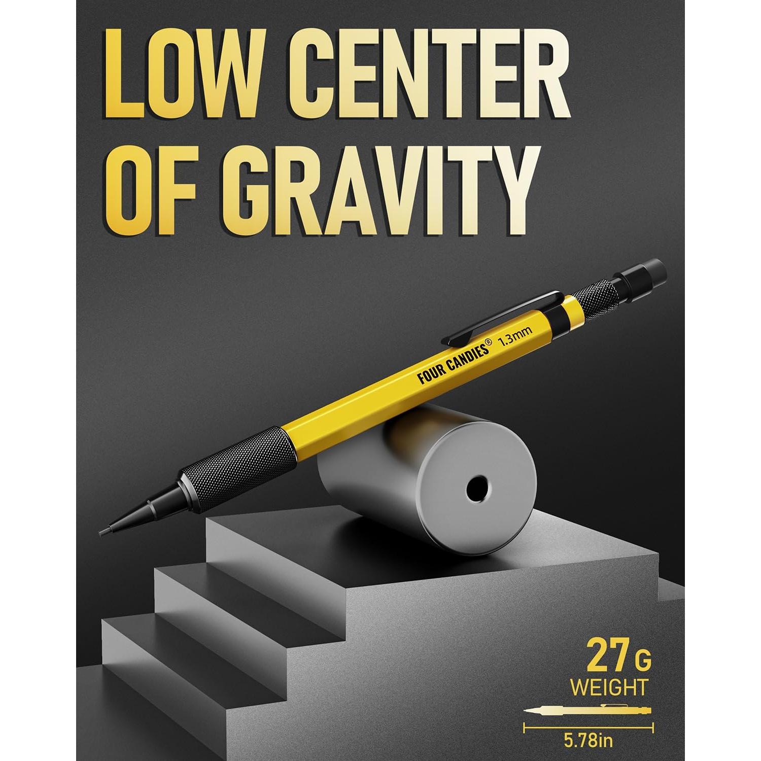 Juego de Lápices Mecánicos 1.3mm Four Candies con 24 Recargas