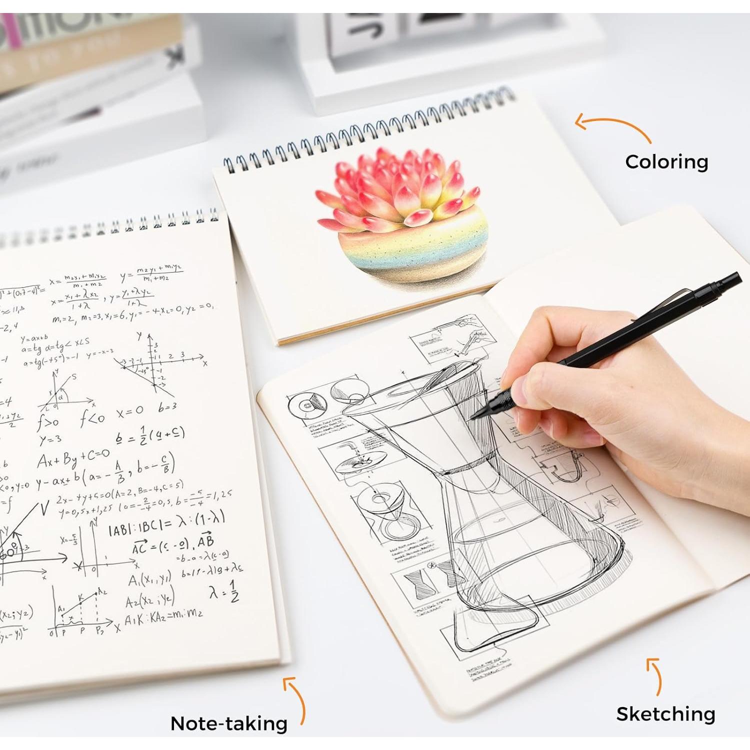 Juego de Lápices Mecánicos Metálicos Four Candies 5PCS 0.5-2.0mm